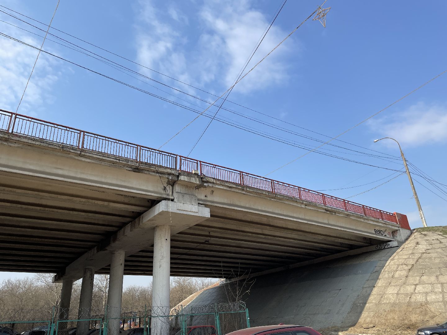 Покраска моста