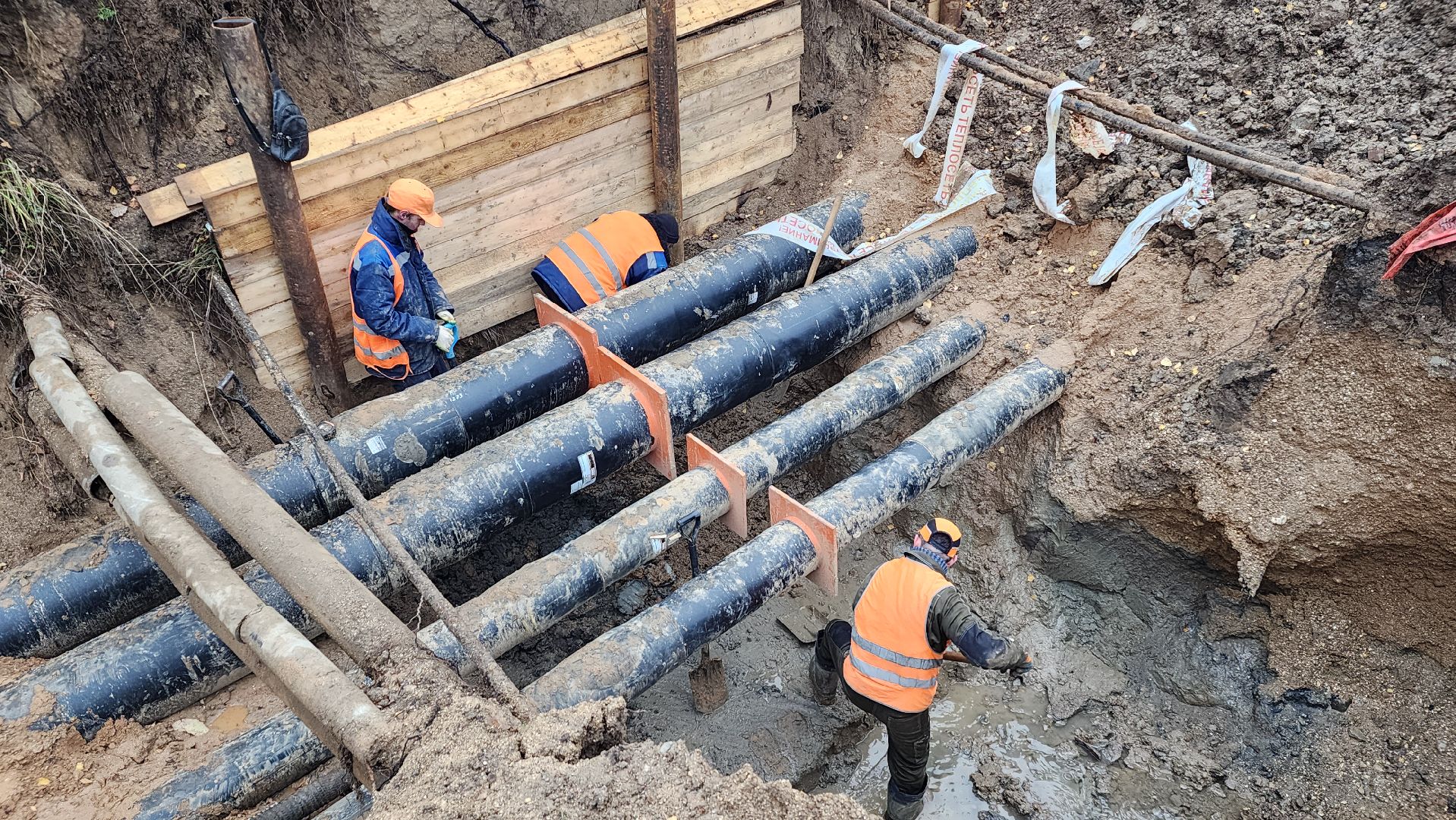 волоколамск, сычево, ремонт тепловых сетей,