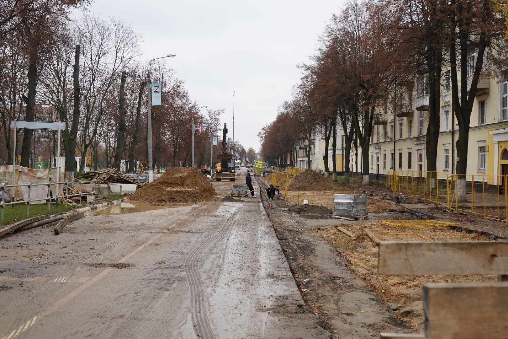 ступино, ремонт теплотрассы, улица горького,