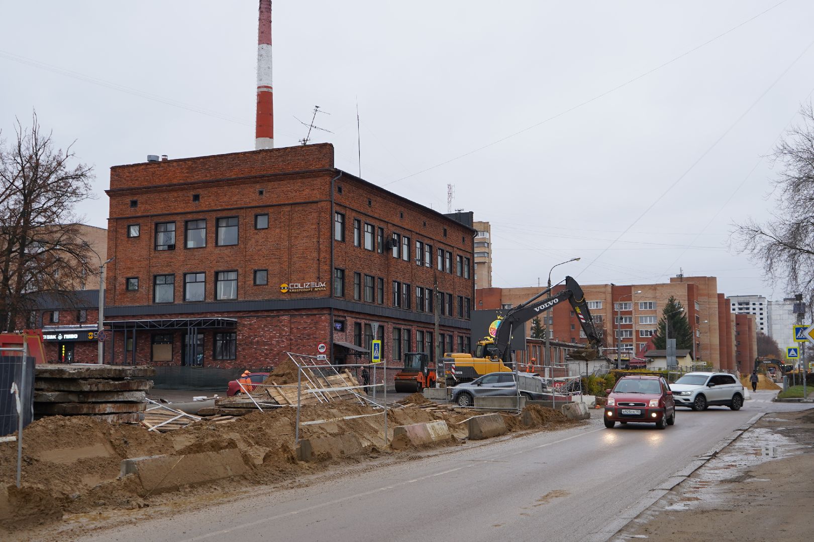 ступино, ремонт теплотрассы, улица горького,