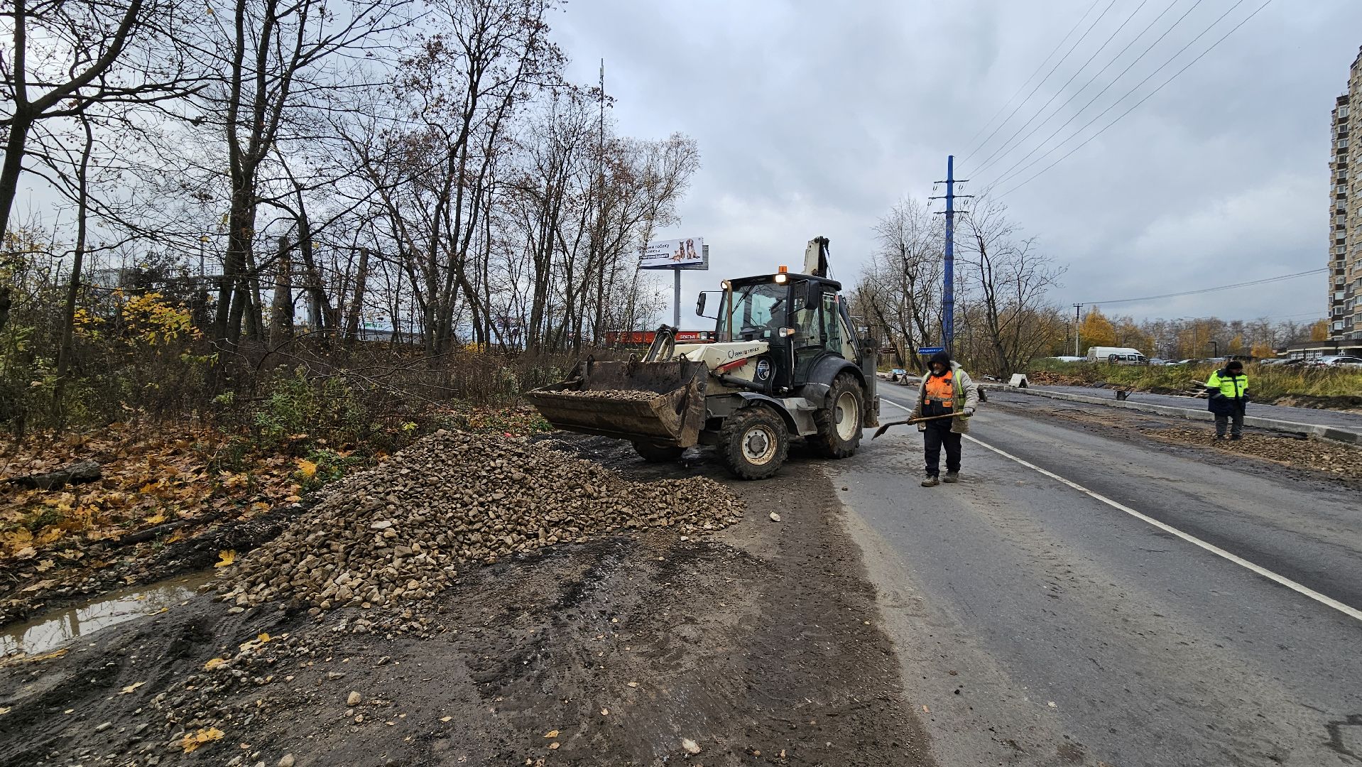 долгопрудный, новые водники, автобусная остановка, строительство, благоустройство,