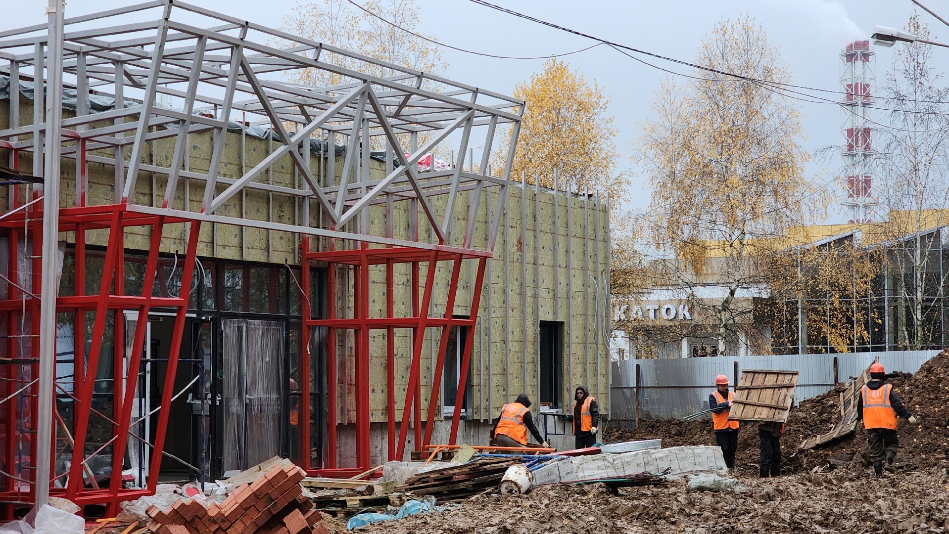 Строительство бассейна , Лобня, фок в лобне, Фок с бассейном , Благоустройство ,