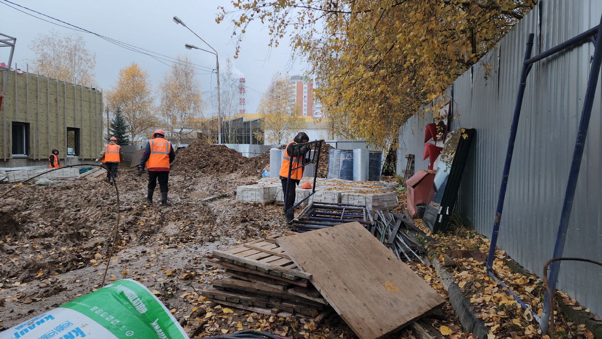 Строительство бассейна , Лобня, фок в лобне, Фок с бассейном , Благоустройство ,