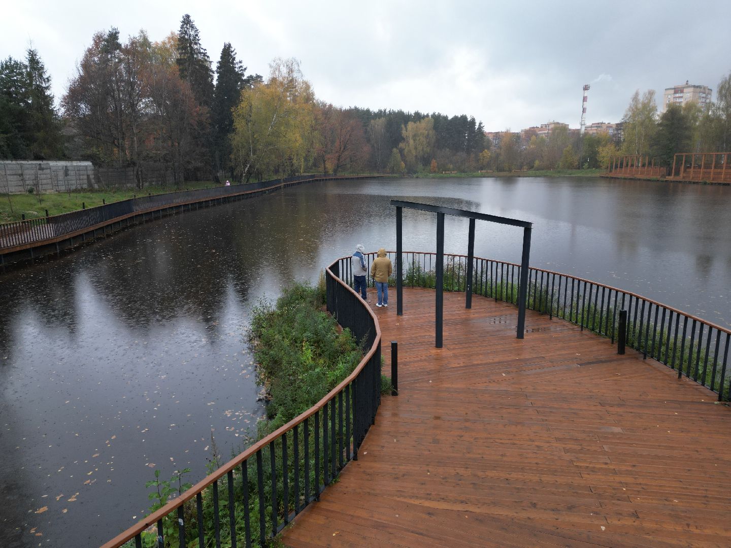 видео с коптера, суворовские пруды, благоустройство набережной,