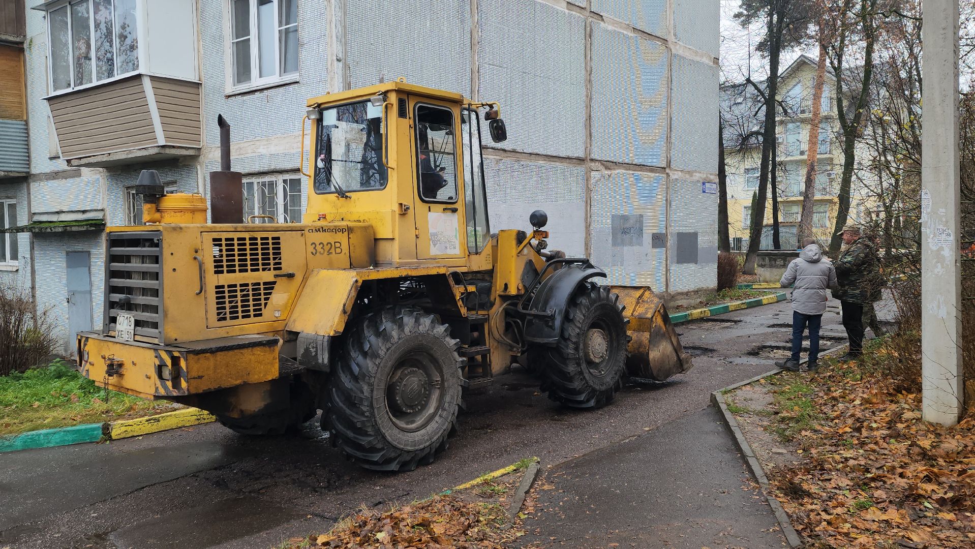 серпухов, комбинат благоустройства, улица октябрьская, ямочный ремонт,