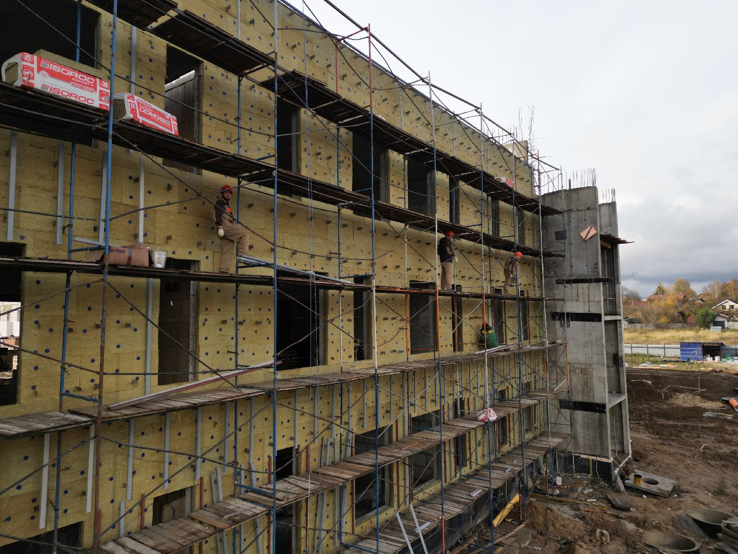 видео с коптера, школа в лукино-варино,