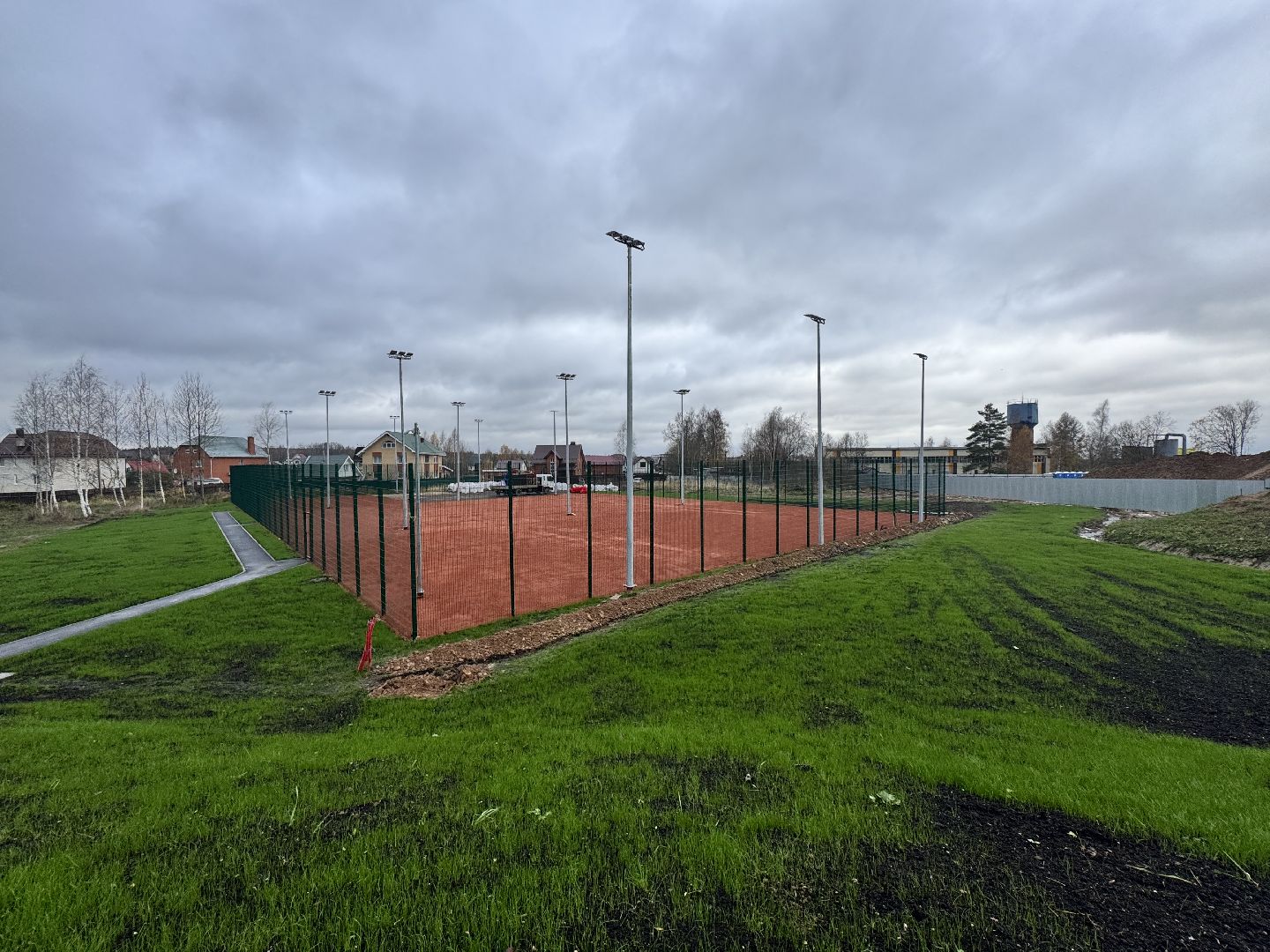 шаховская , теннисныекорты, строителсьтво,