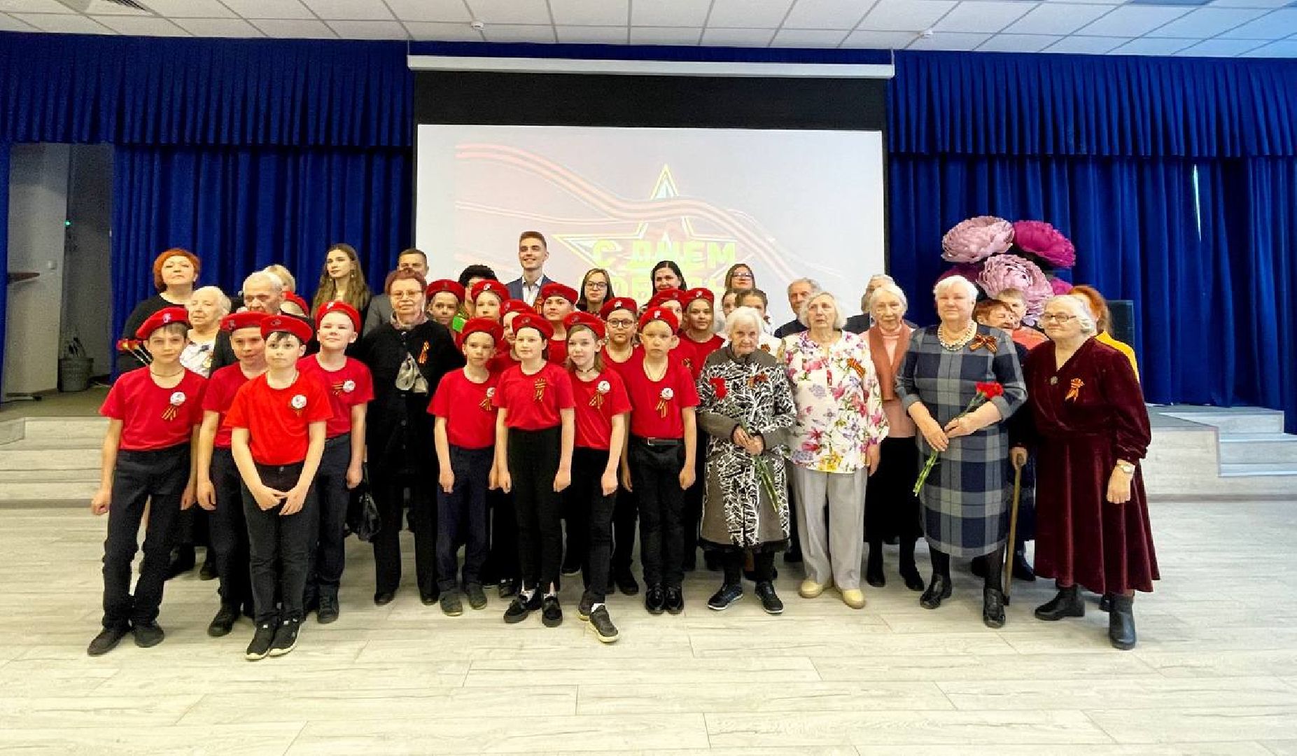 Сергиев Посад, Сергиево-Посадский городской округ, День Победы, Ветераны, 9 мая, Праздник, ВОВ, школа, юнармейцы