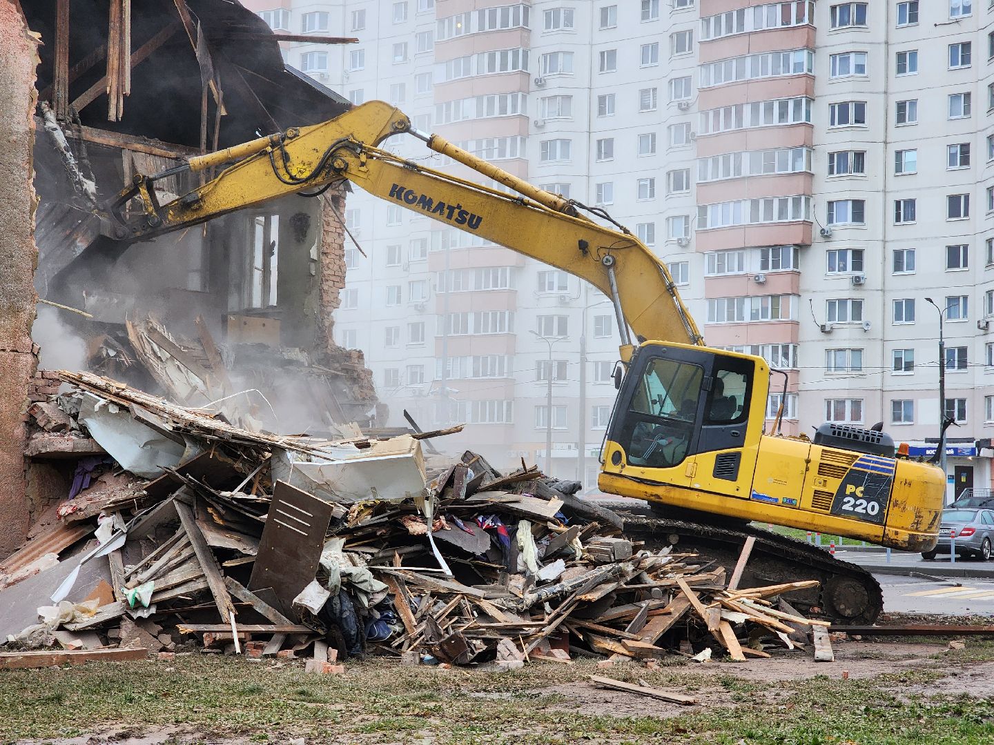 снос аварийного дома, переселение из аварийного жилья, аварийный дом, старая купавна, богородский городский округ,