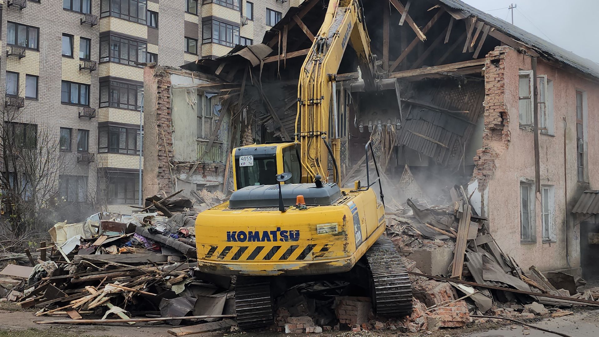 снос аварийного дома, переселение из аварийного жилья, аварийный дом, старая купавна, богородский городский округ,