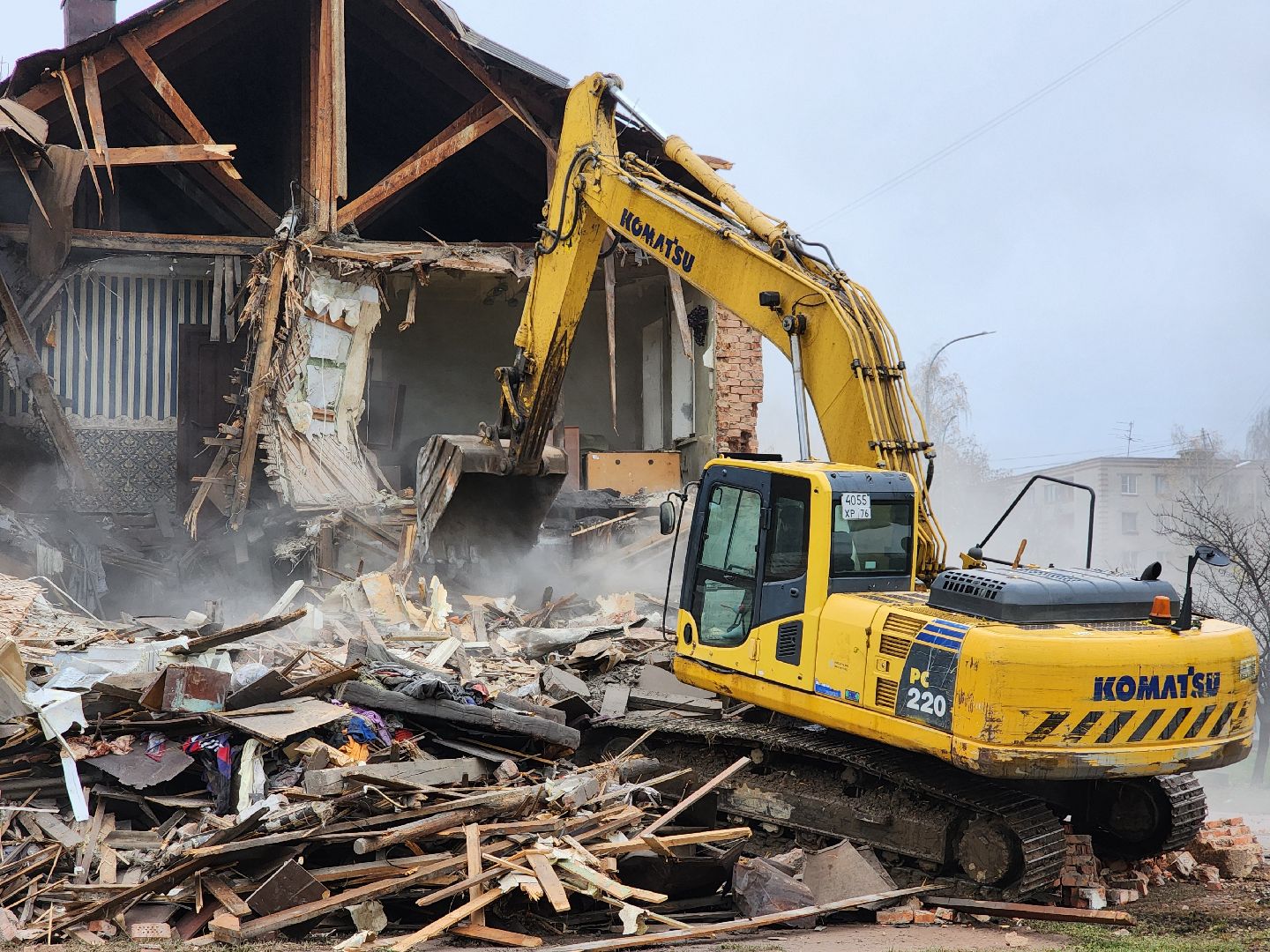 снос аварийного дома, переселение из аварийного жилья, аварийный дом, старая купавна, богородский городский округ,