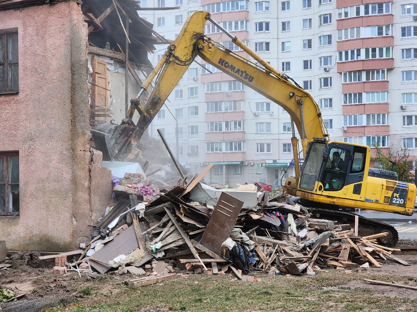 снос аварийного дома, переселение из аварийного жилья, аварийный дом, старая купавна, богородский городский округ,