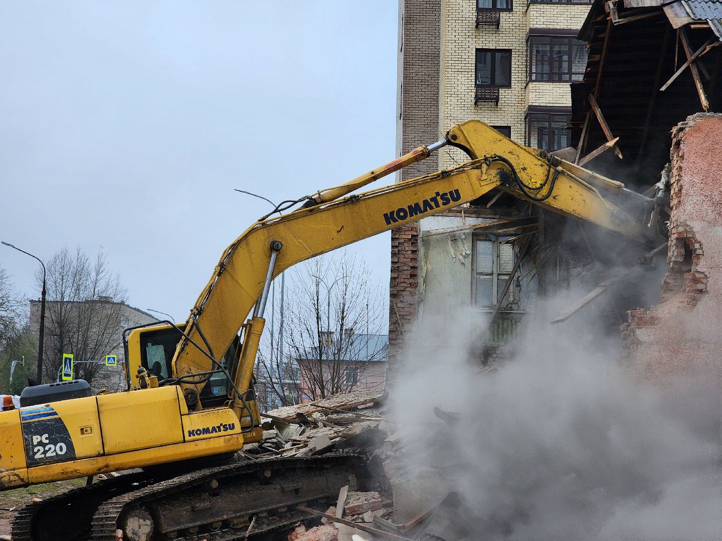 снос аварийного дома, переселение из аварийного жилья, аварийный дом, старая купавна, богородский городский округ,