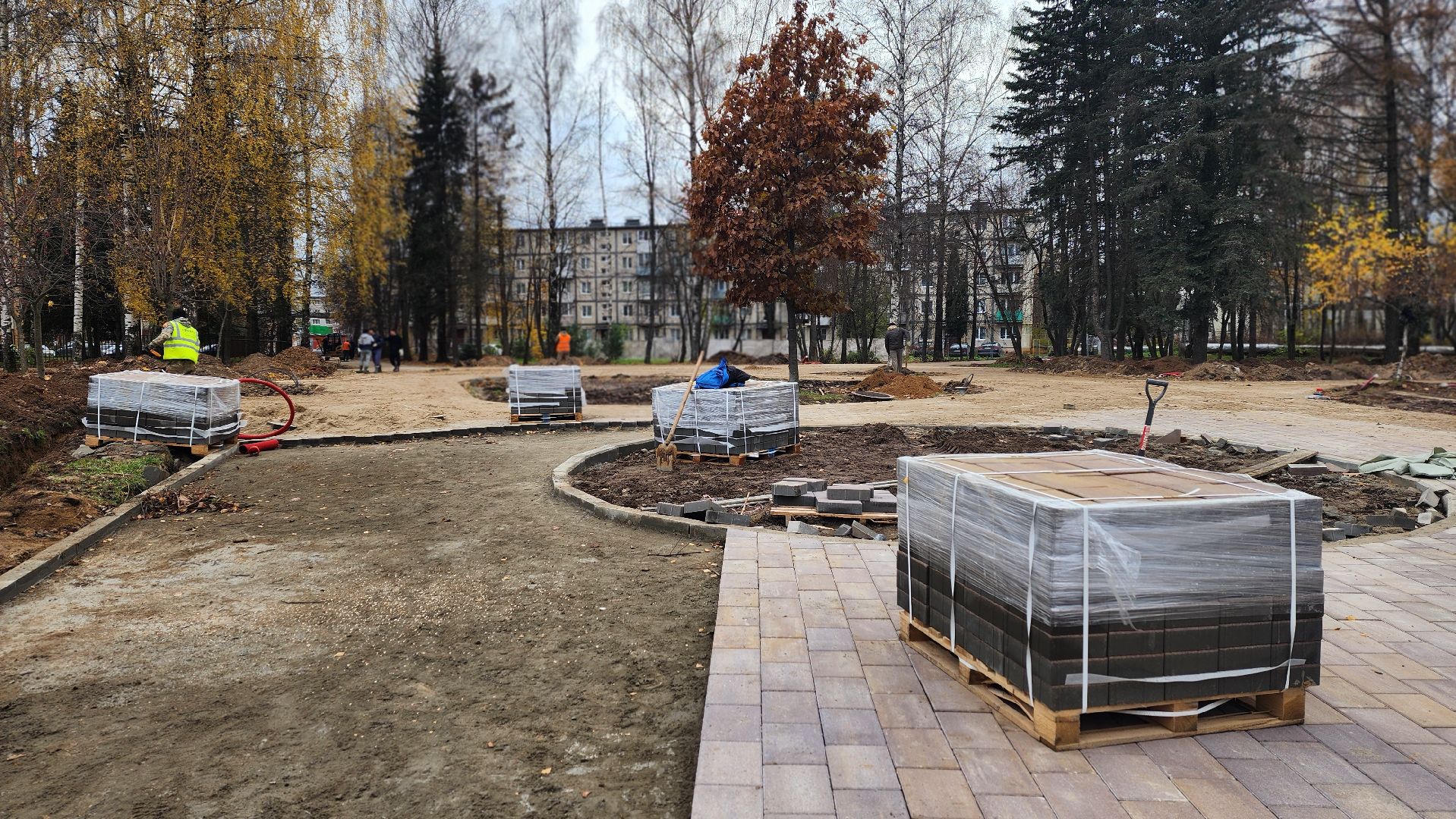 клин, молодежный сквер, благоустройство ,