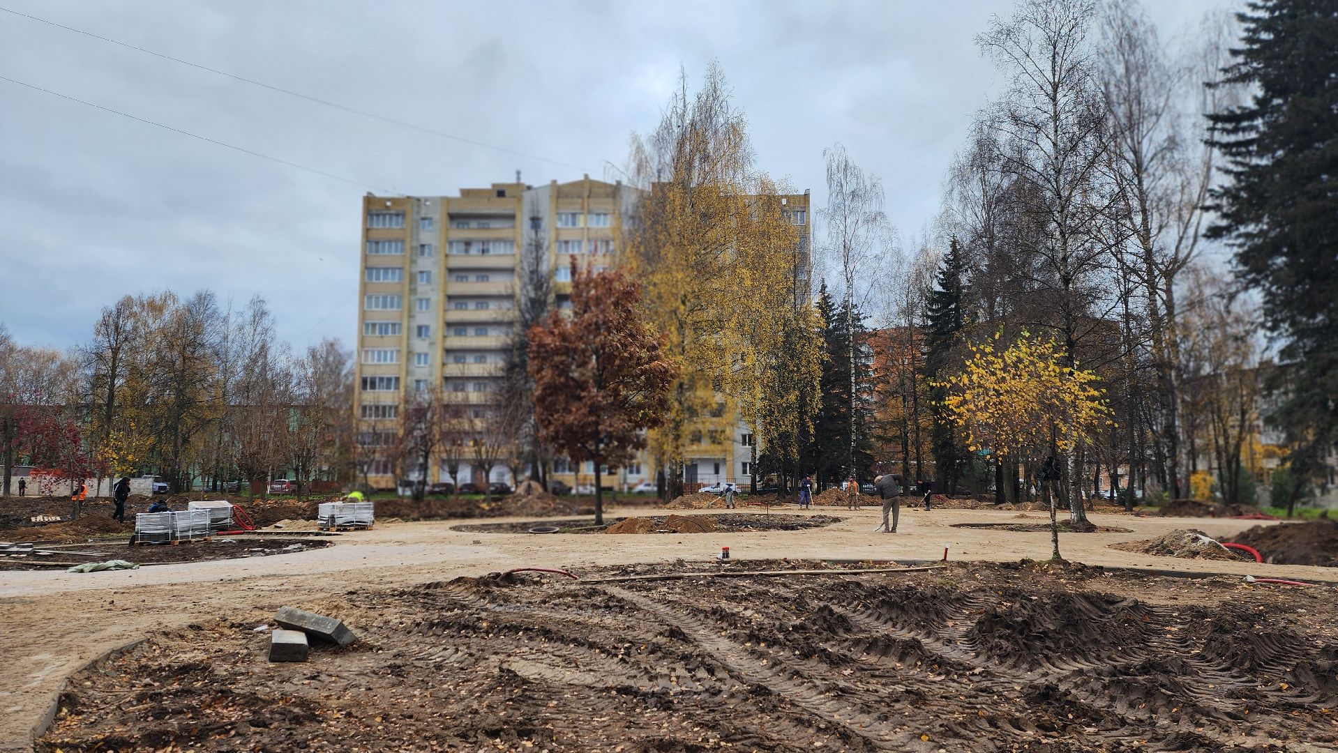 клин, молодежный сквер, благоустройство ,