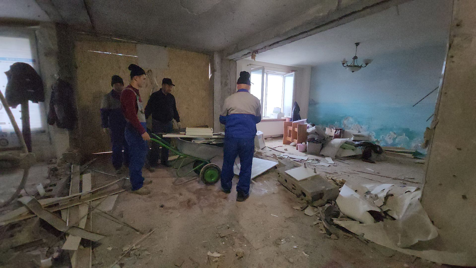 чп, красногорск, прилет, устранение последствий,