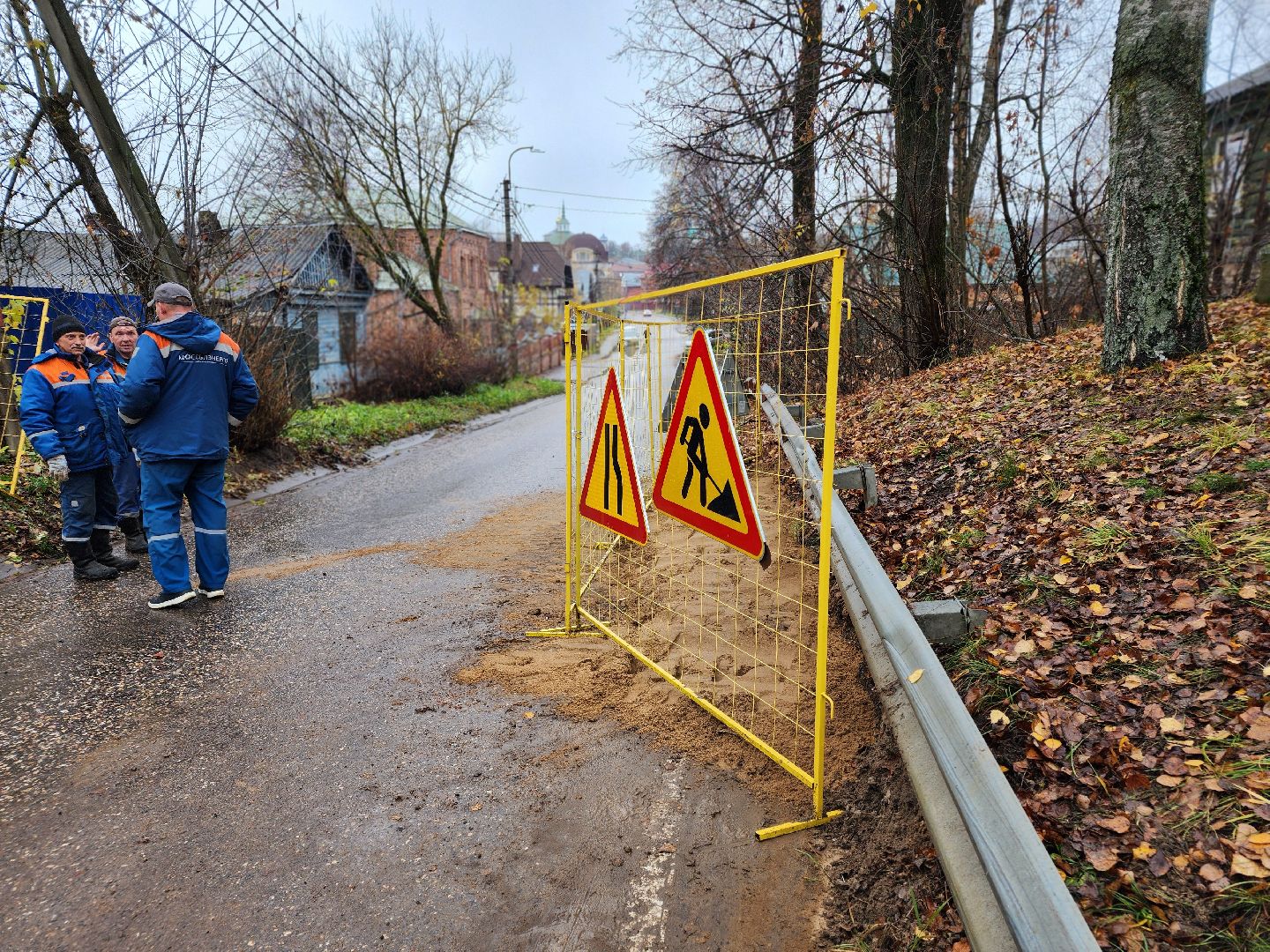 сергиев посад, сергиево-посадский городской округ, улица митькина, мособлэнерго, повреждение кабеля, авария на сетях,
