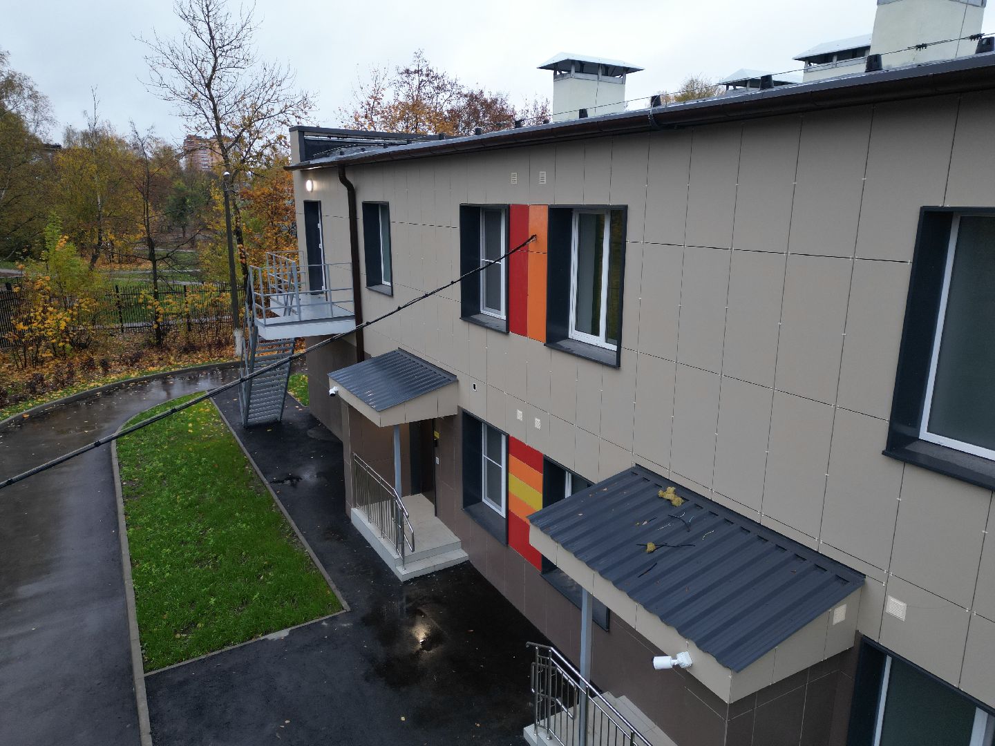 видео с коптера, детский сад ивушка,