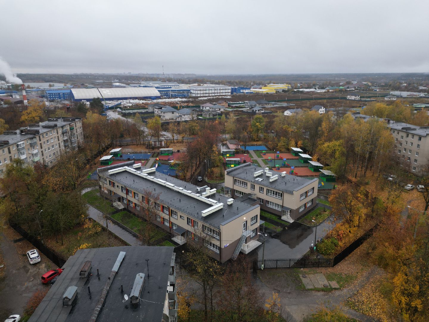 видео с коптера, детский сад ивушка,