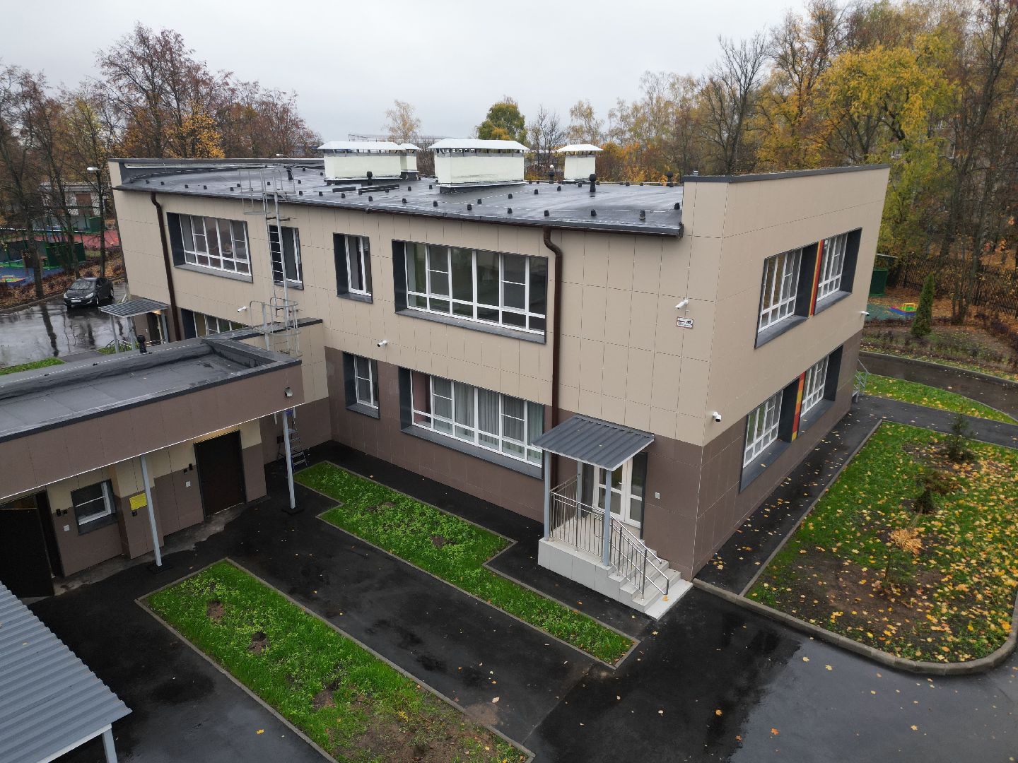 видео с коптера, детский сад ивушка,