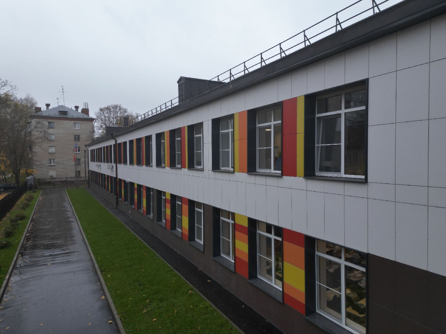 видео с коптера, ремонт школы 24 щелково,