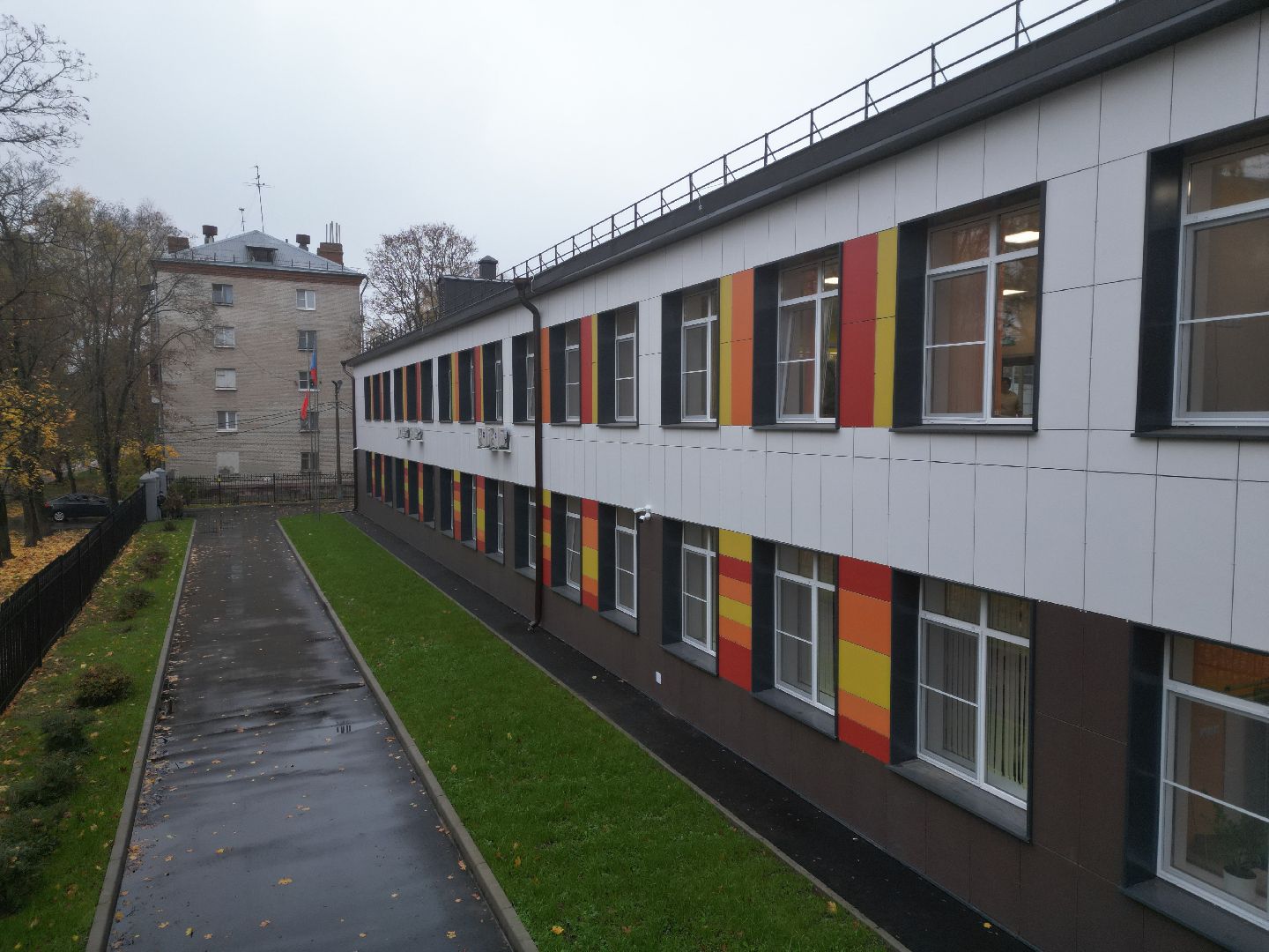 видео с коптера, ремонт школы 24 щелково,