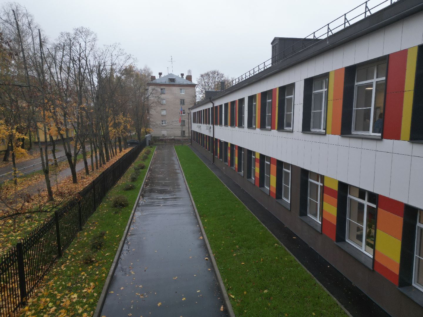 видео с коптера, ремонт школы 24 щелково,