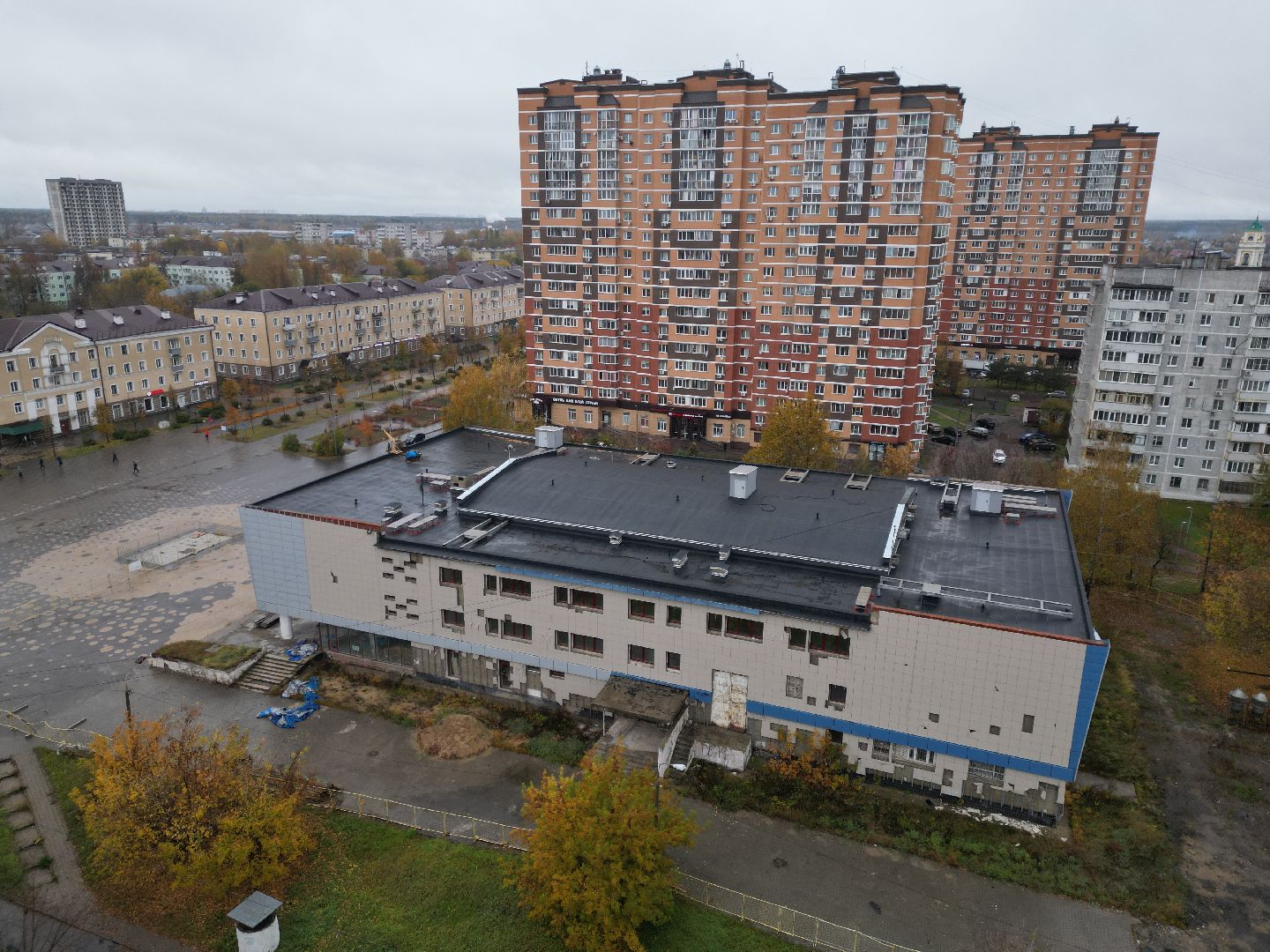 видео с коптера, дом культуры лосино-петровский,