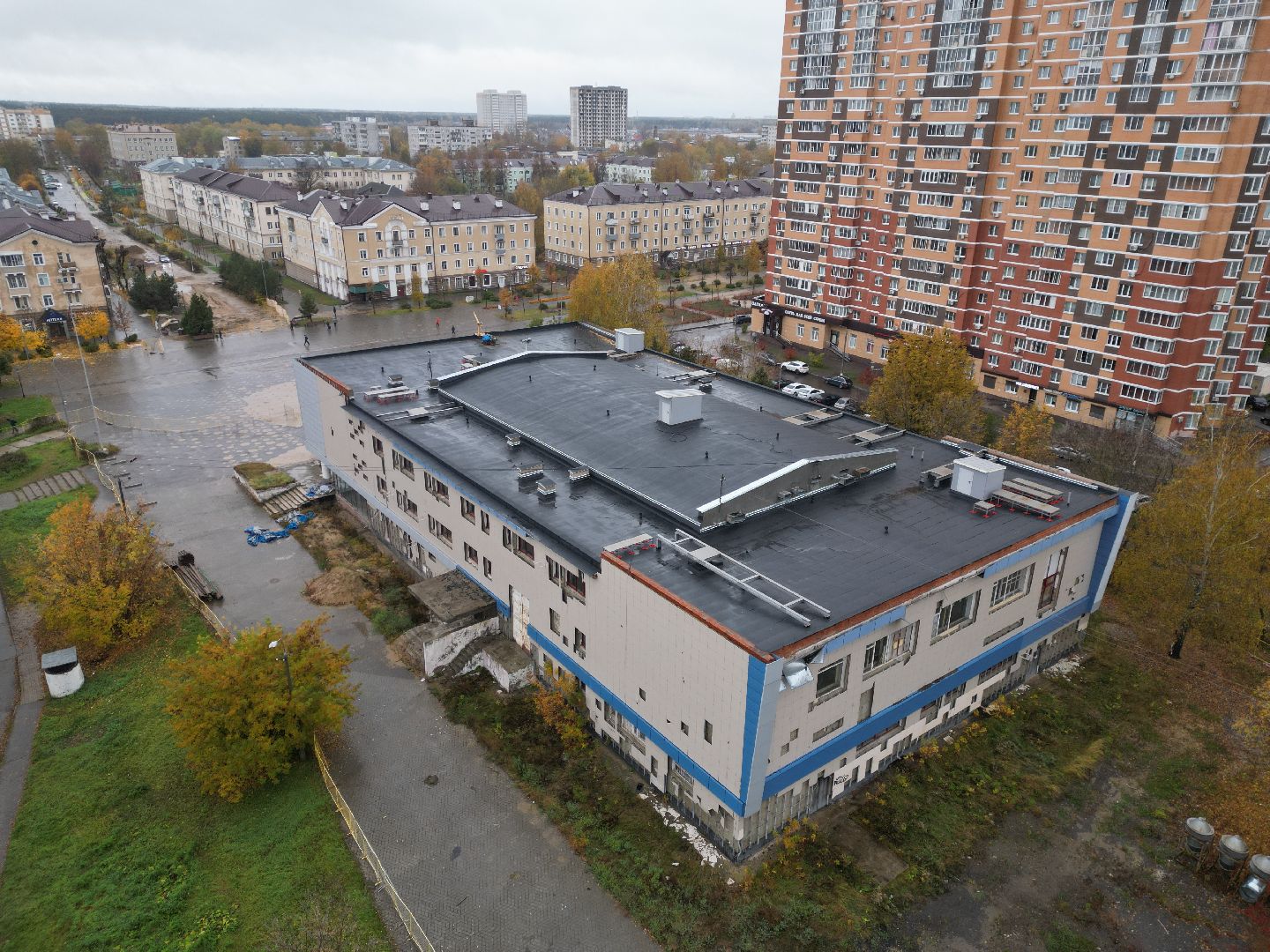 видео с коптера, дом культуры лосино-петровский,