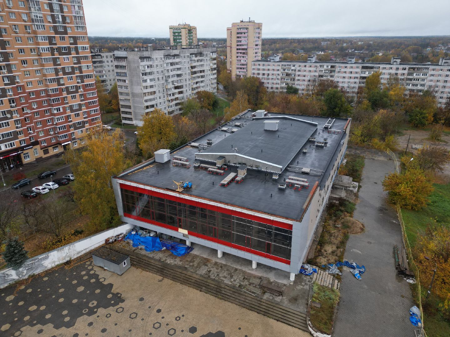 видео с коптера, дом культуры лосино-петровский,