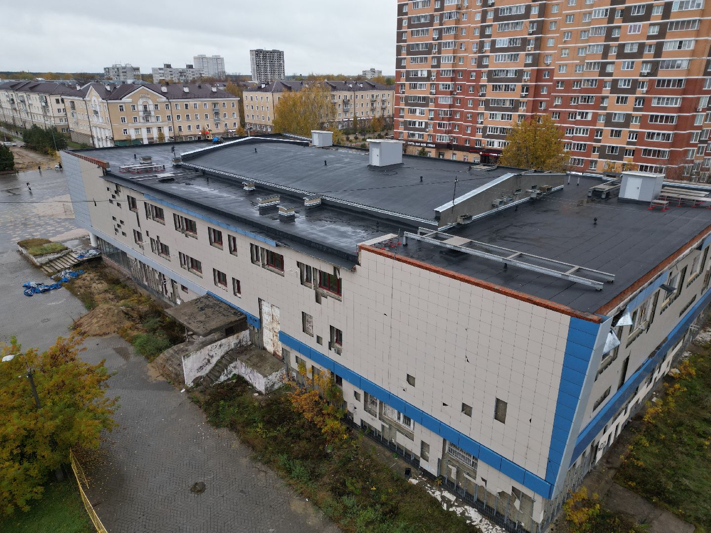 видео с коптера, дом культуры лосино-петровский,