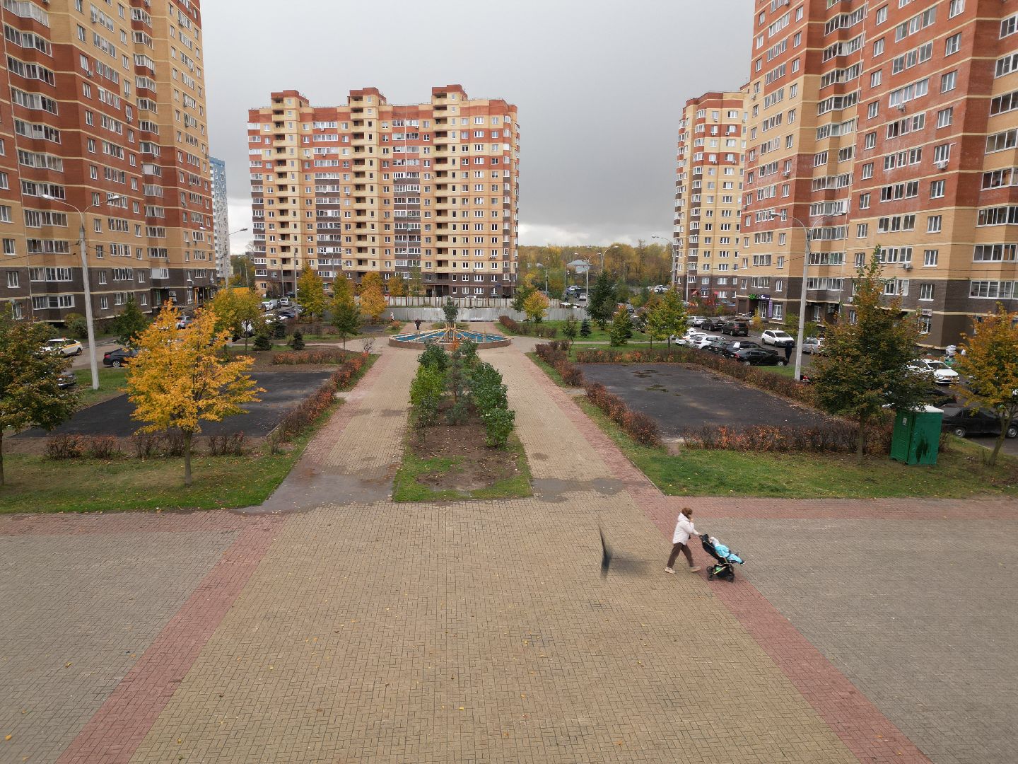 видео с коптера, сквер в лосино-петровском, благоустройство 2025,