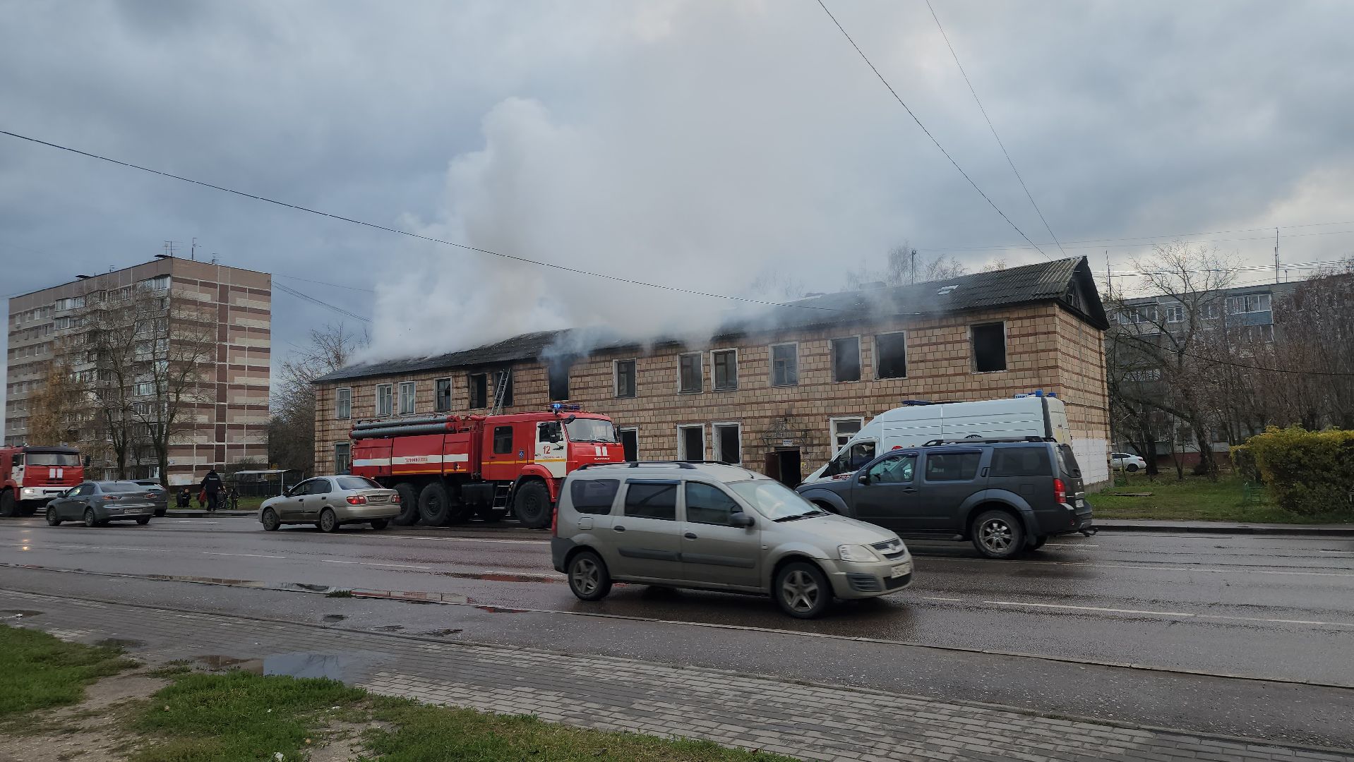 пожар, возгорание,  чп, старая купавна, богородский городской округ,