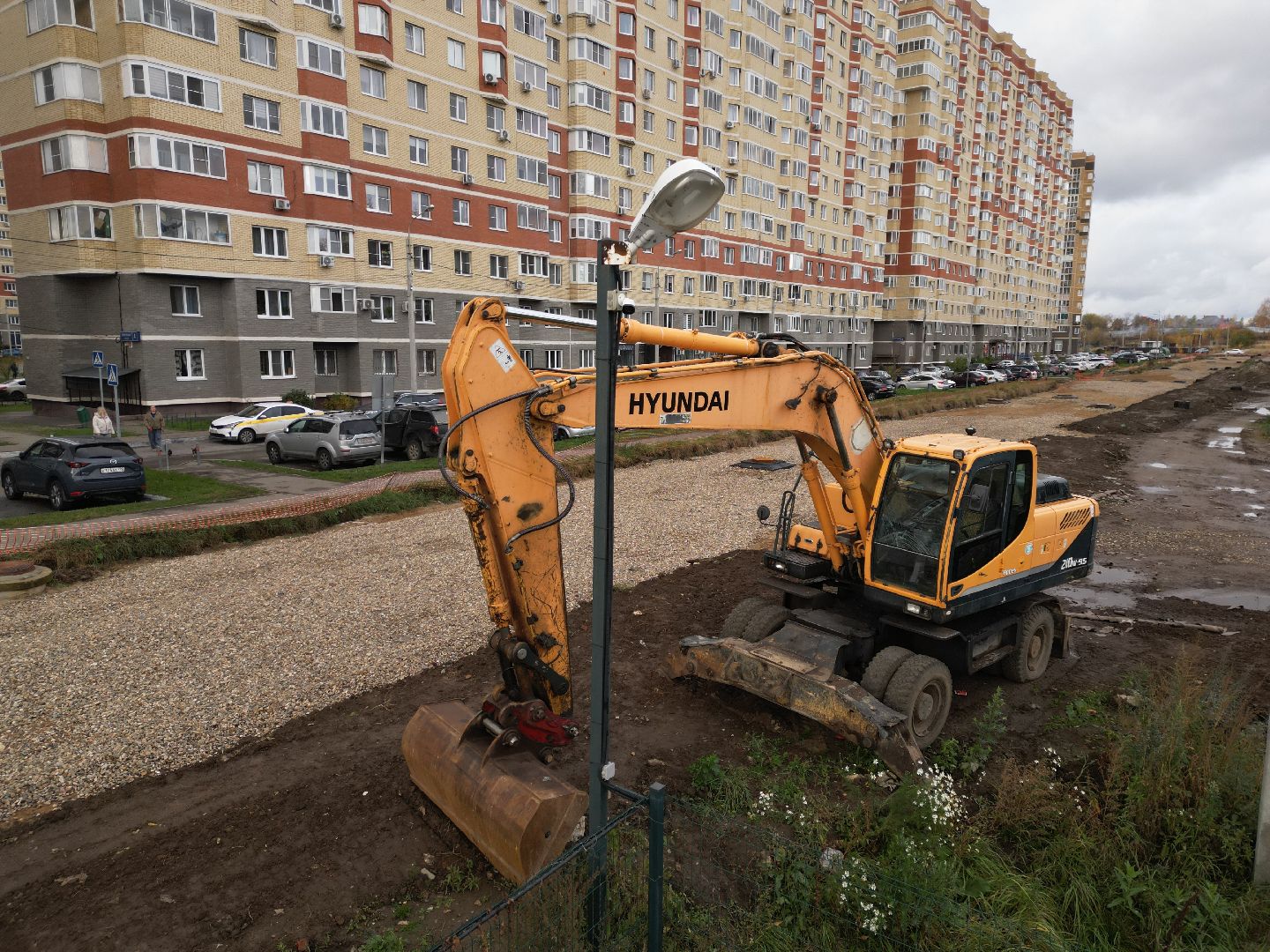 видео с коптера, новая дорога в лосино-петровском, дороги подмосковья,