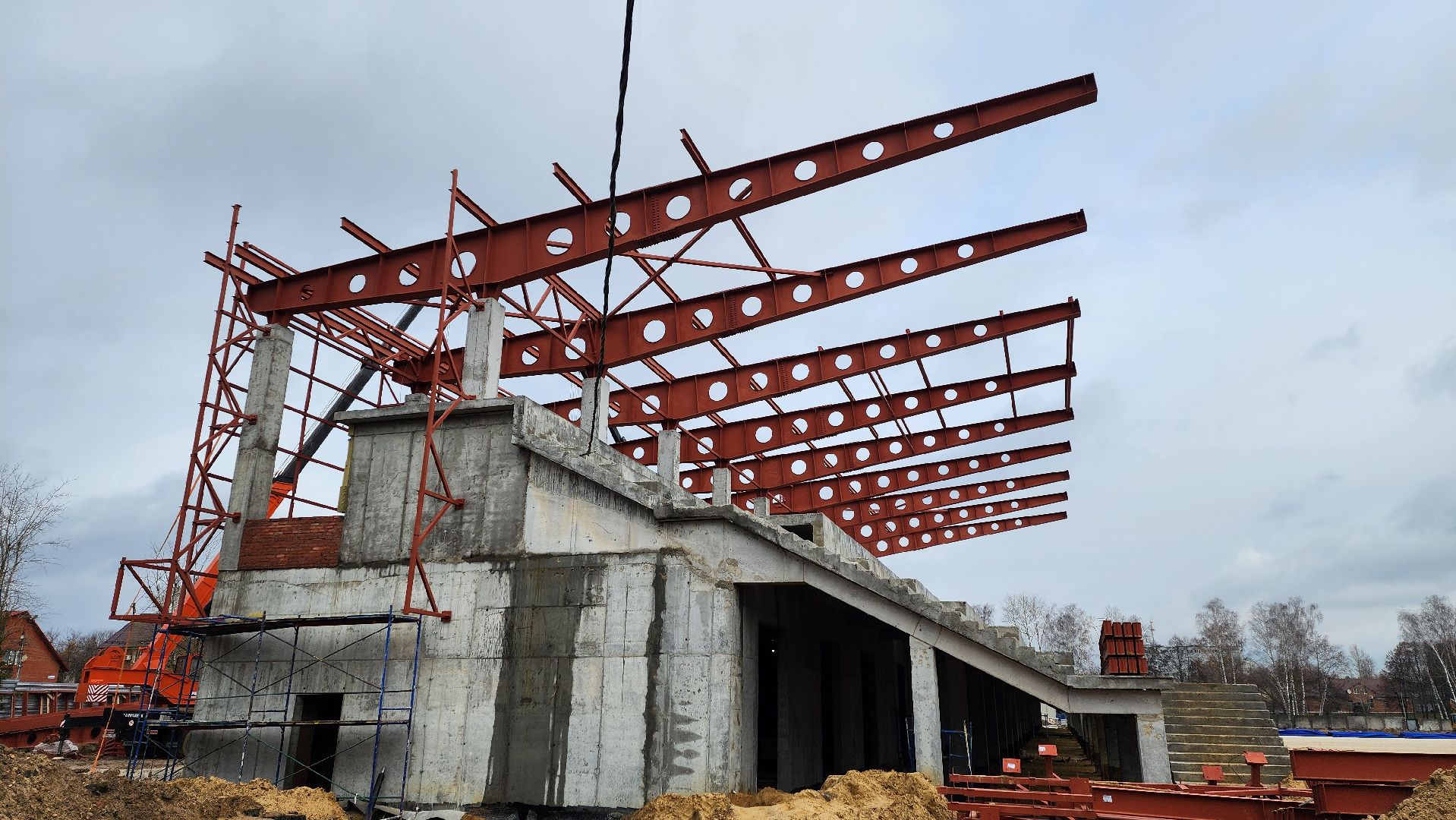 луховицы, стадион спартак, строительство, реконструкция стадиона,