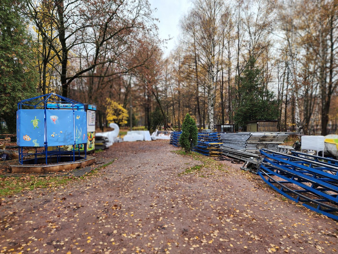 королёв, центральный городской парк в королеве ,  аттракционы, сезон развлечений 2025,