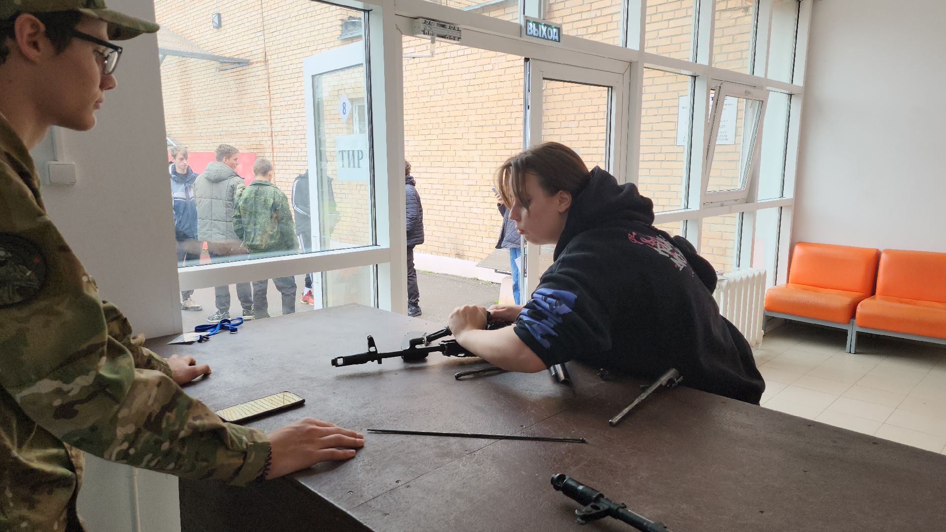 юнармеец, щёлково, молодежный форум, сборка автомата,