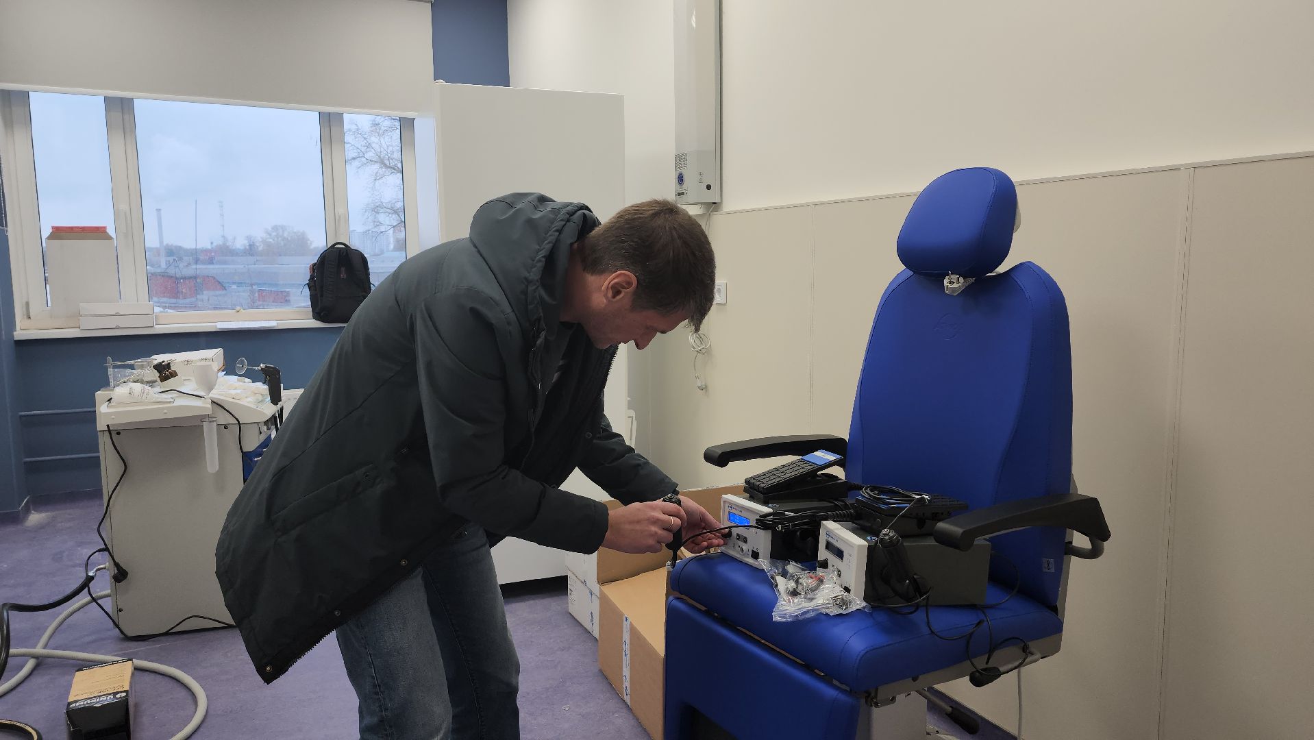 Люберцы, строительство, новая поликлиника, лор-врач, лор-комбайн, новое оборудование,