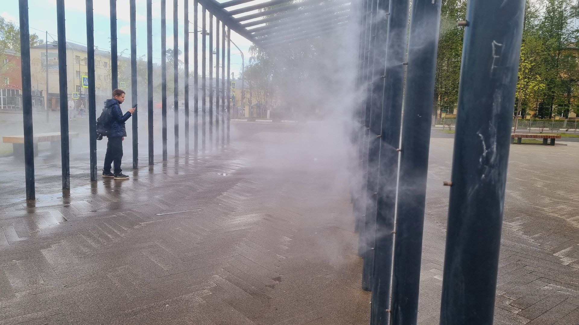 Подмосковье, Ивантеевка, фонтан