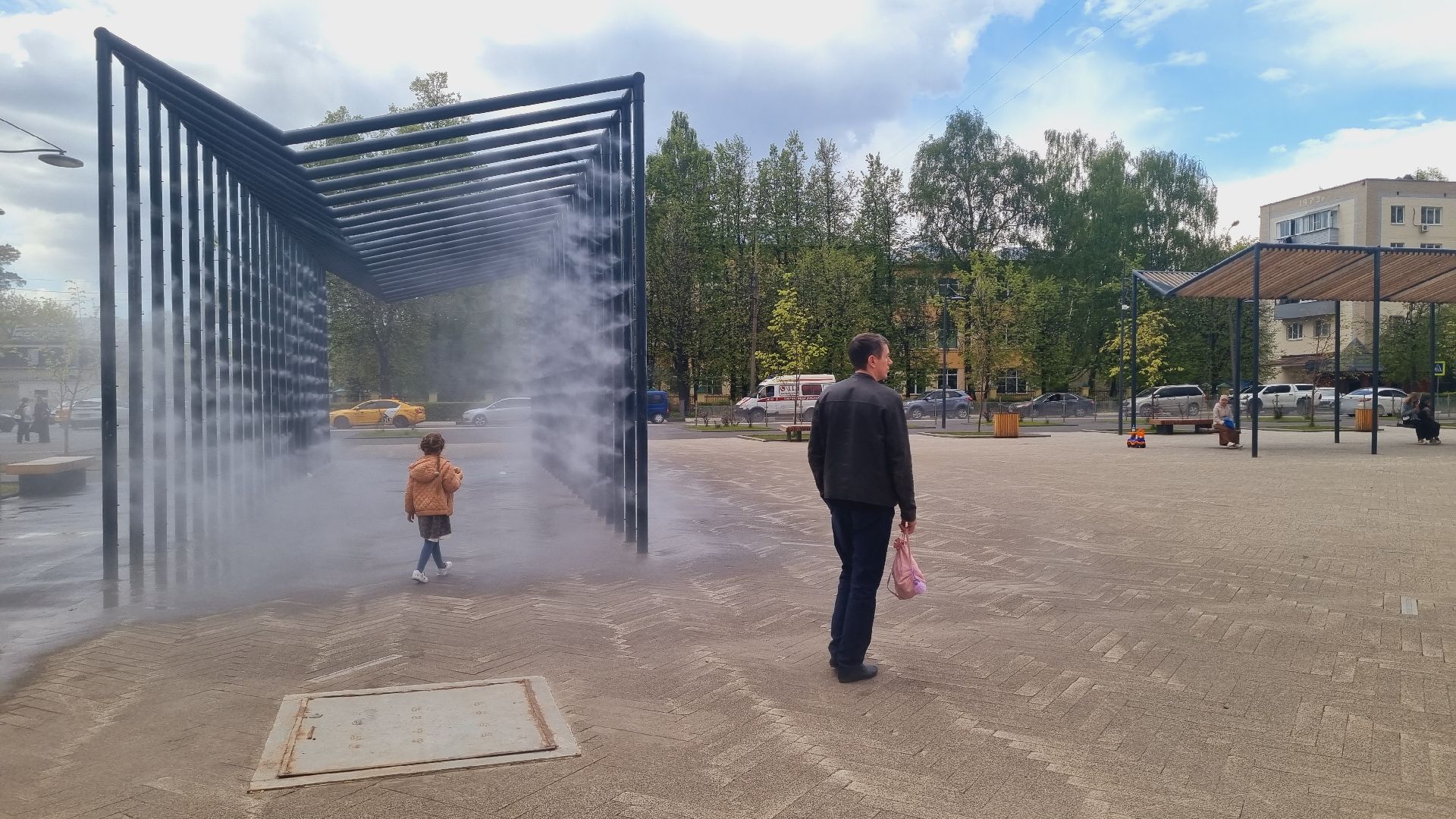 Подмосковье, Ивантеевка, фонтан