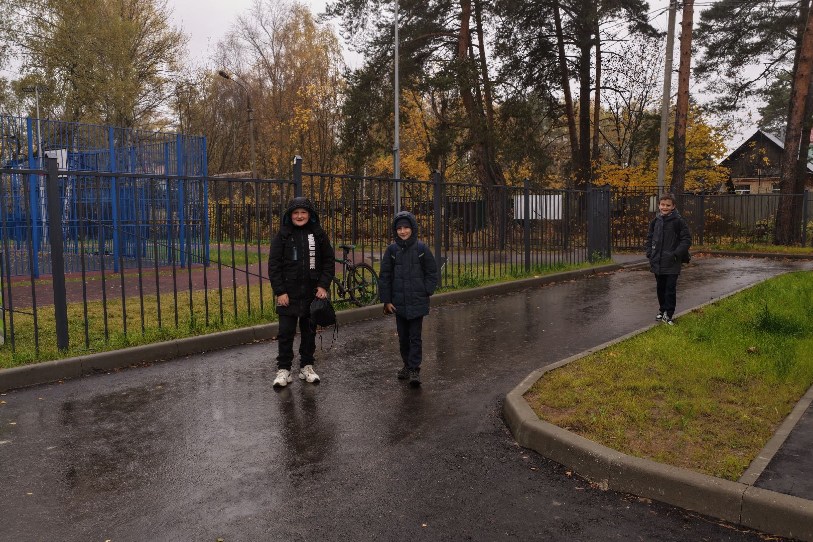 видео с коптера, школа 21 в щелково,