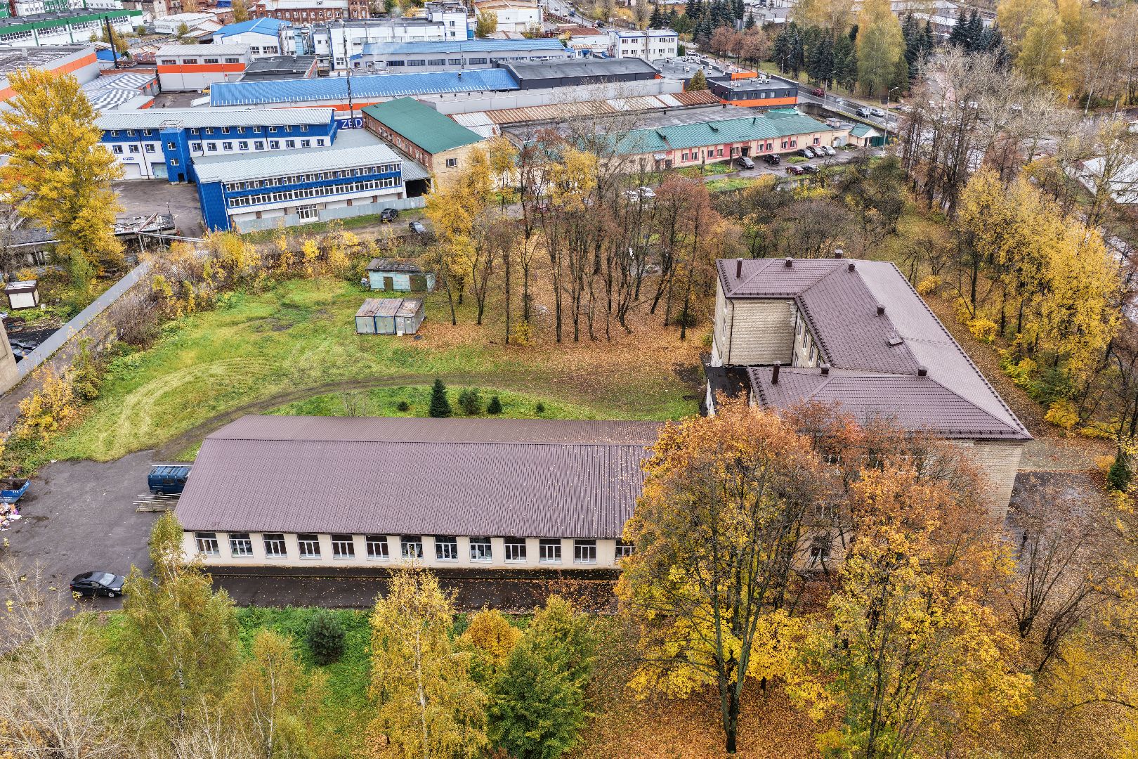 видео с коптера, школа 5 в щелкове,