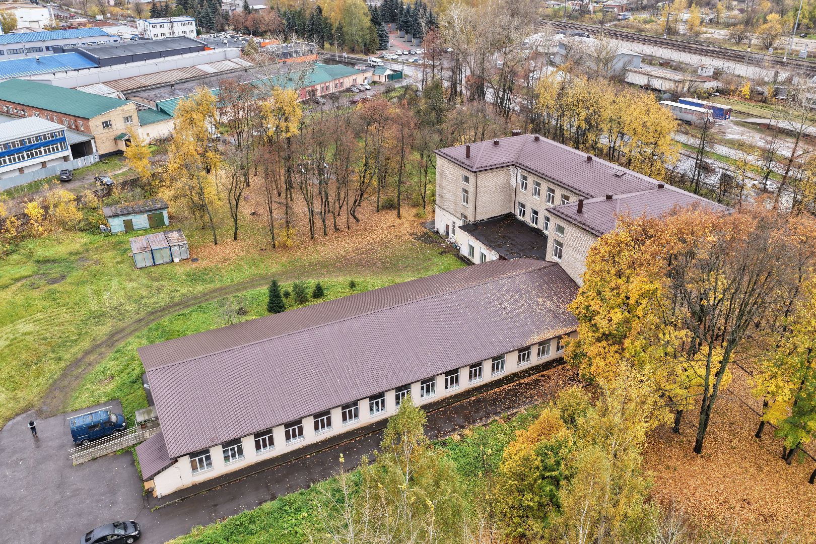 видео с коптера, школа 5 в щелкове,