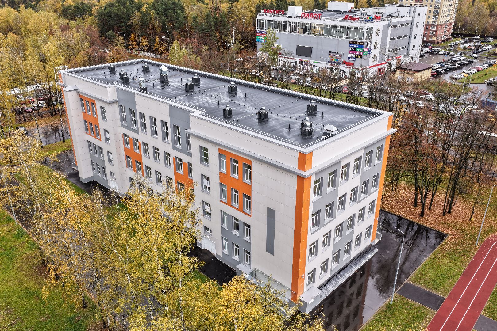 видео с коптера, лицей 14, лицей 14 в щелкове,