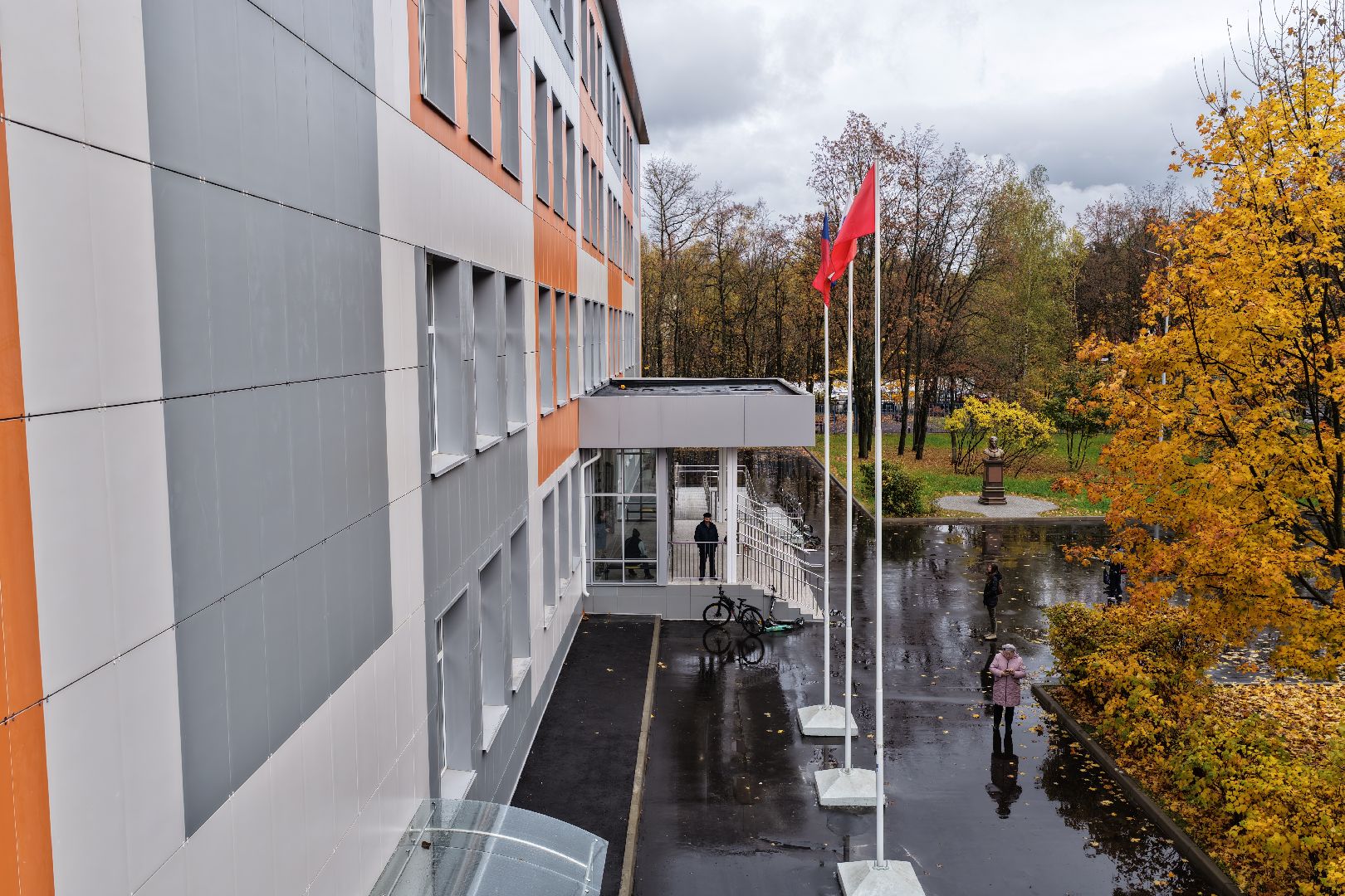 видео с коптера, лицей 14, лицей 14 в щелкове,