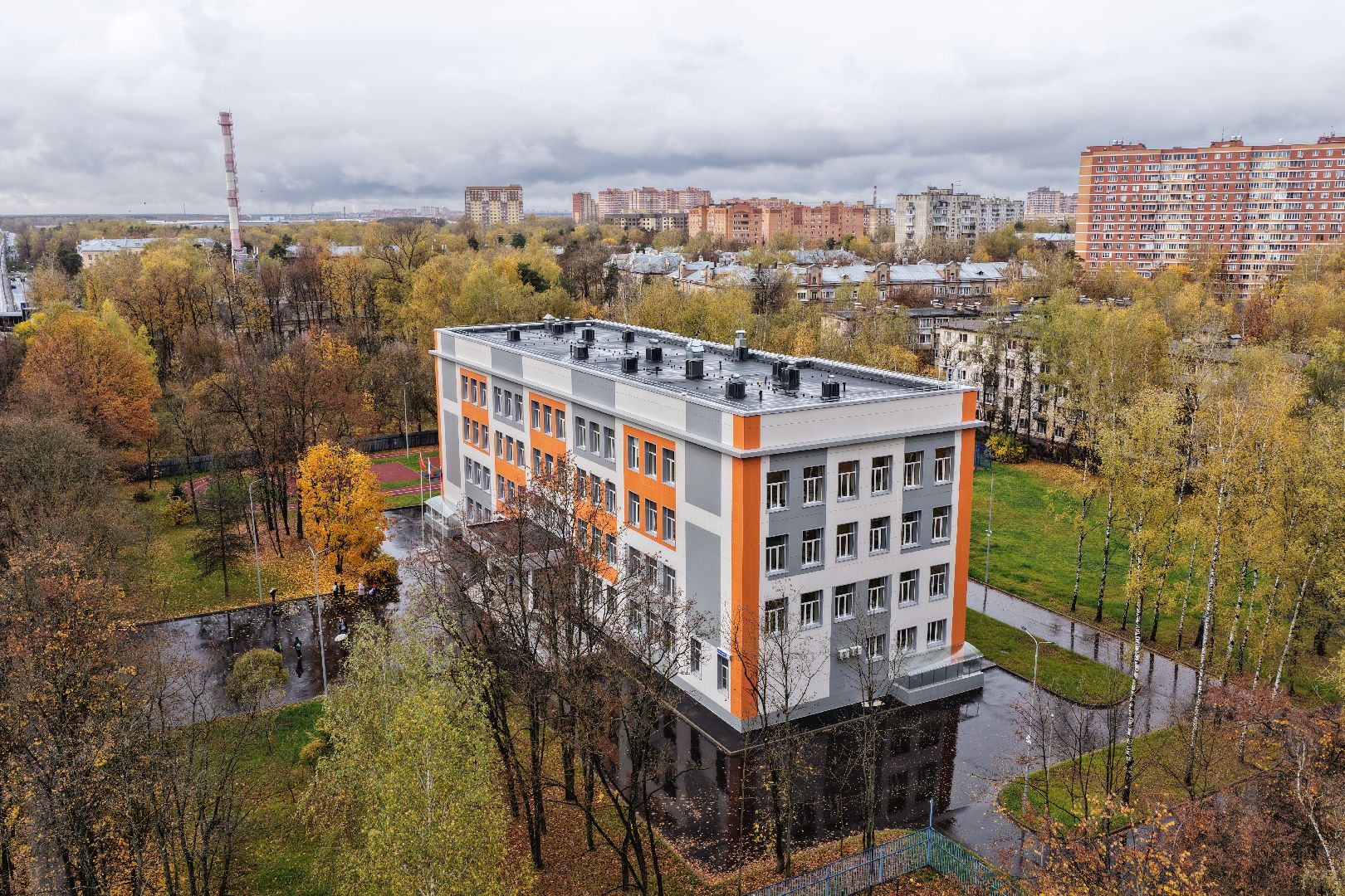 видео с коптера, лицей 14, лицей 14 в щелкове,