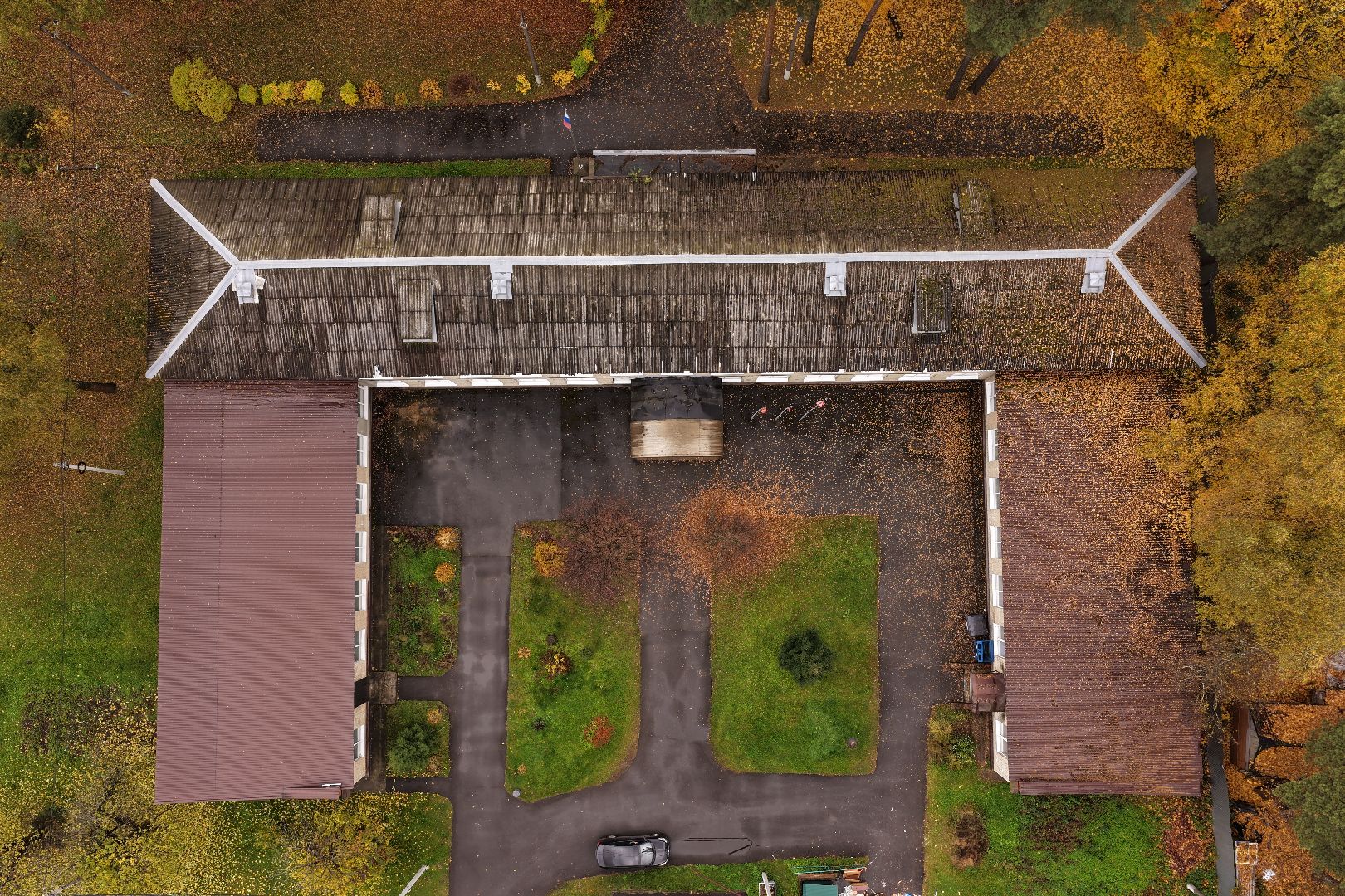 видео с коптера, школа 21 в щелково,