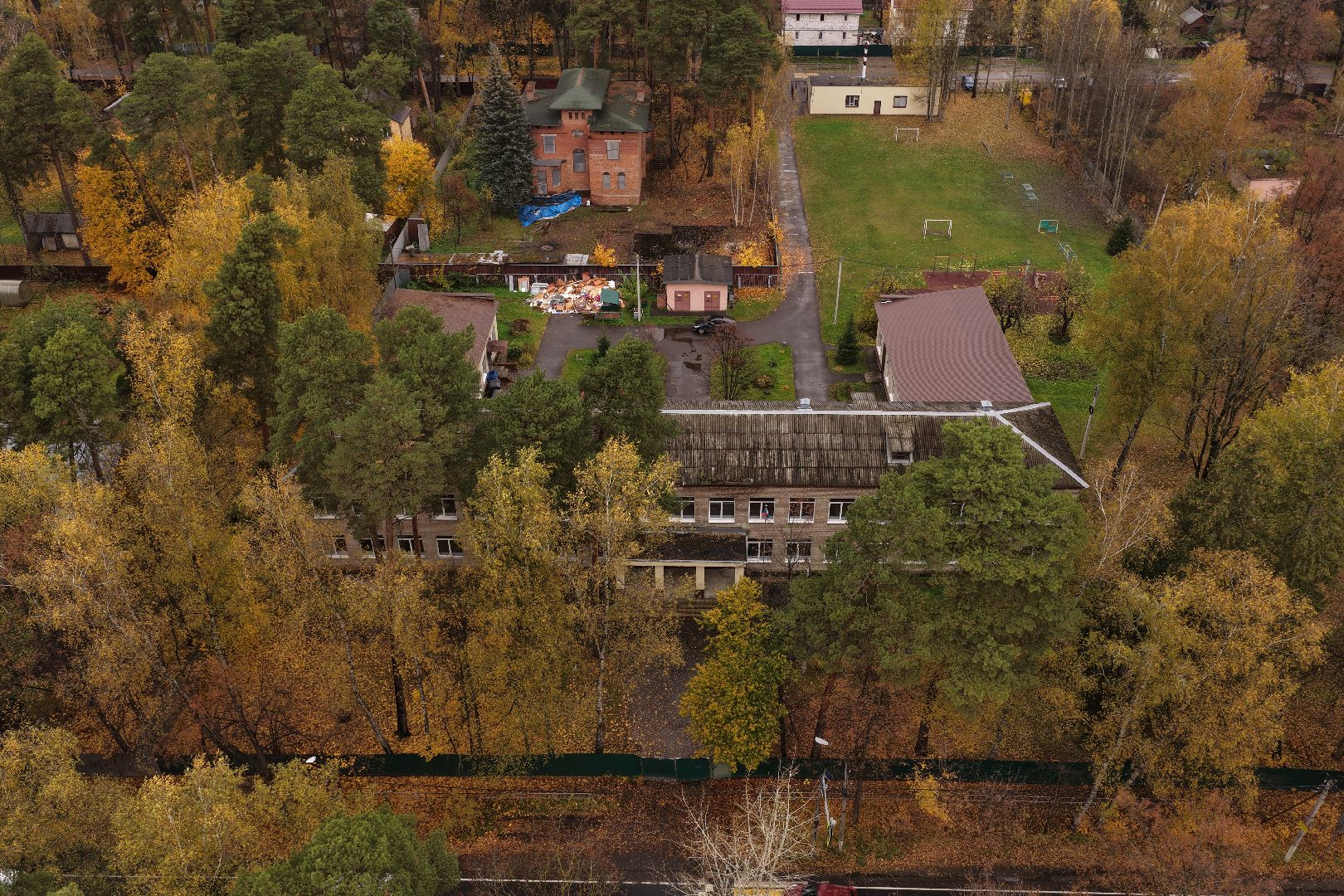 видео с коптера, школа 21 в щелково,