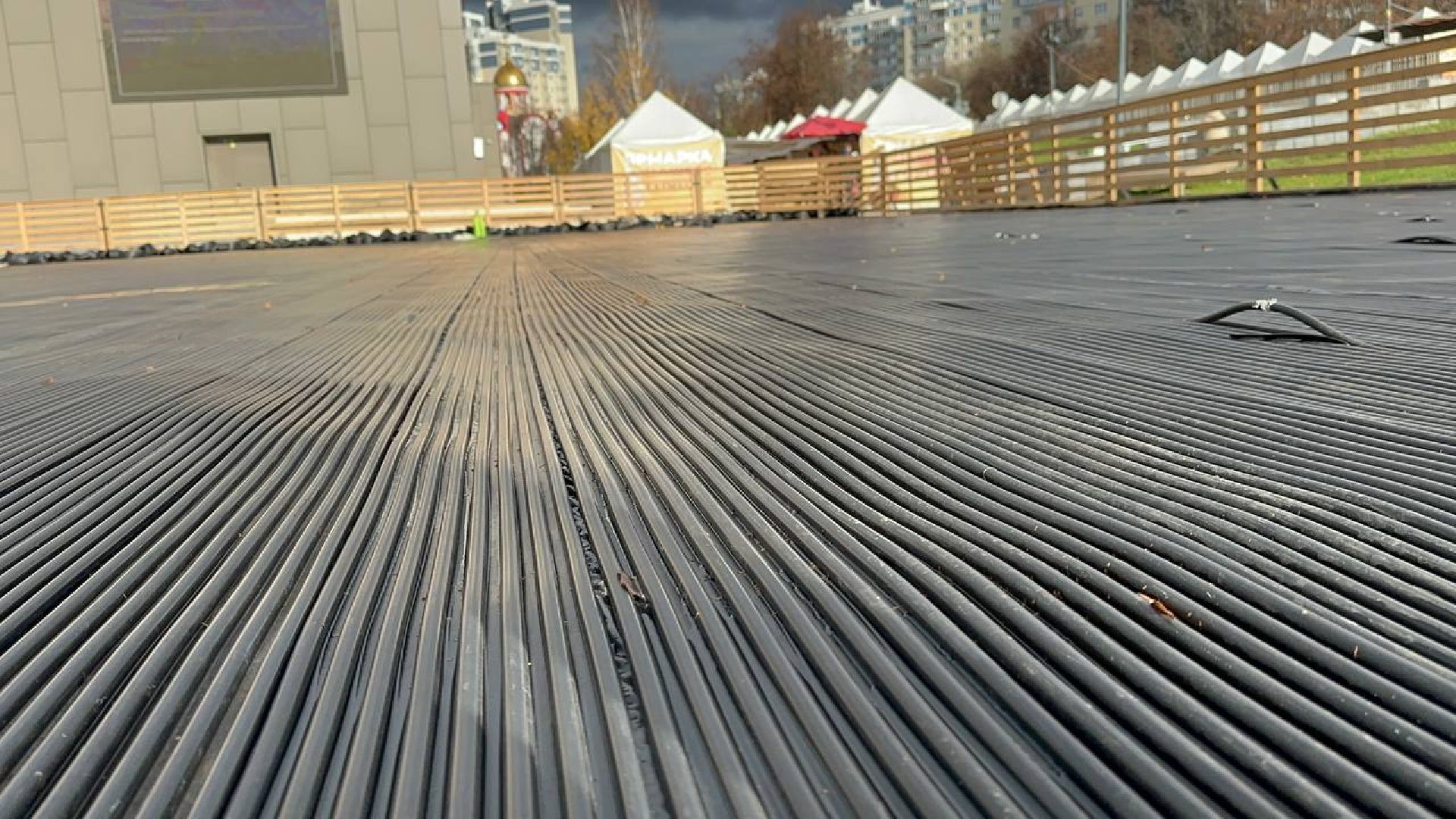 каток, зима в подмосковье, видное,