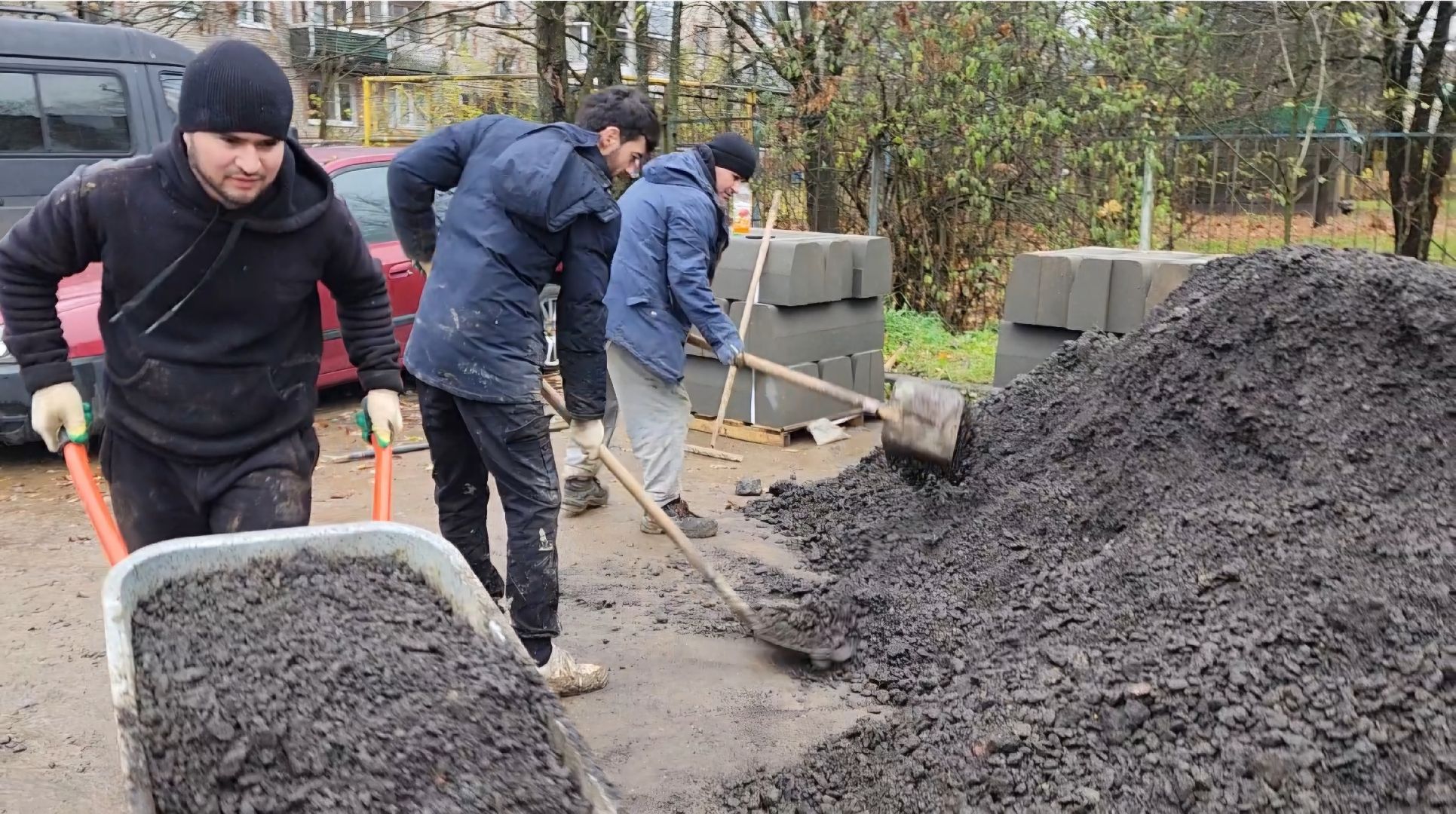 красноармейск, городской округ пушкинский,  пешеходный маршрут,благоустройство , ремонт теплотрассы,